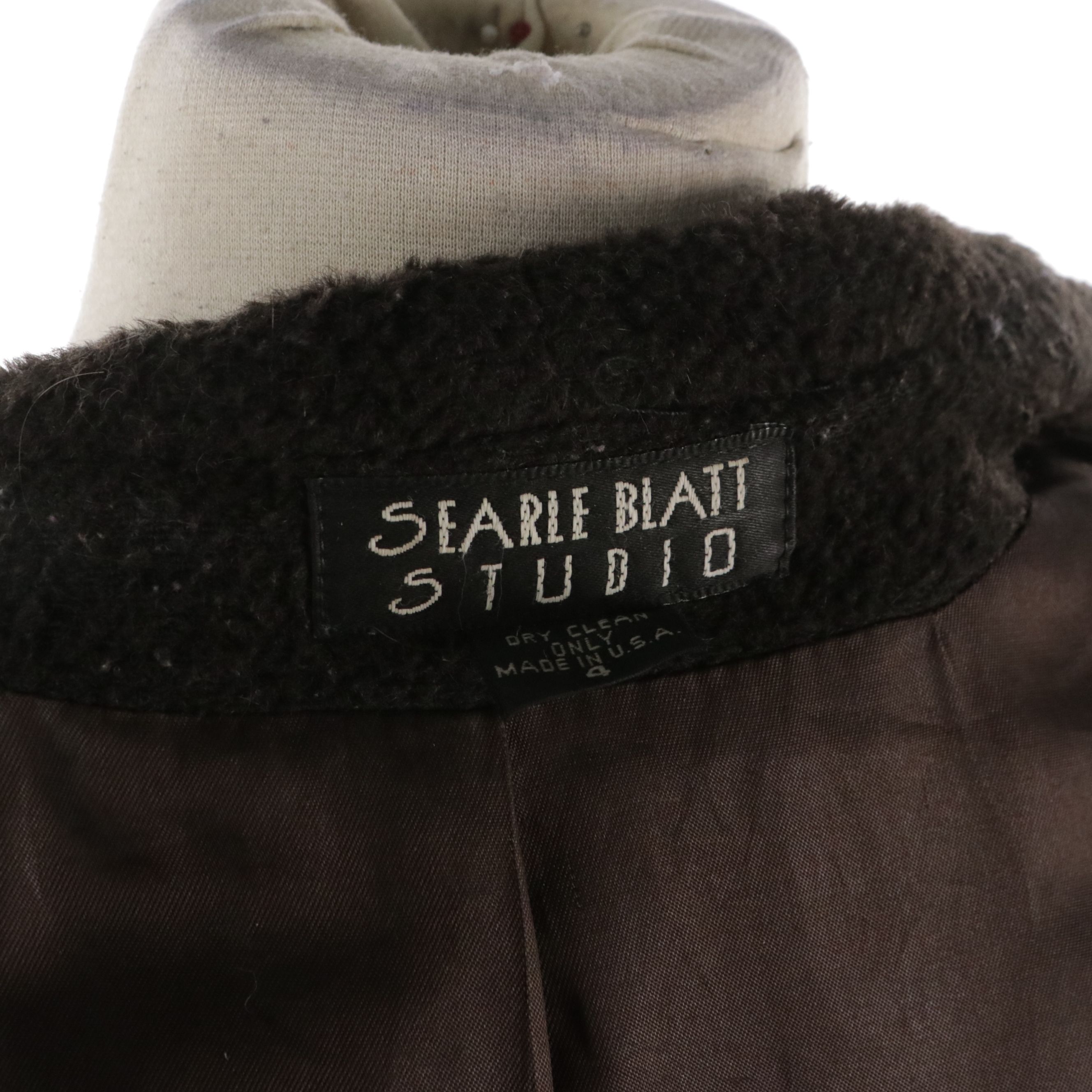 Searle Blatt Studio Coat Button-Front Swing Coat with Shoulder Wrap