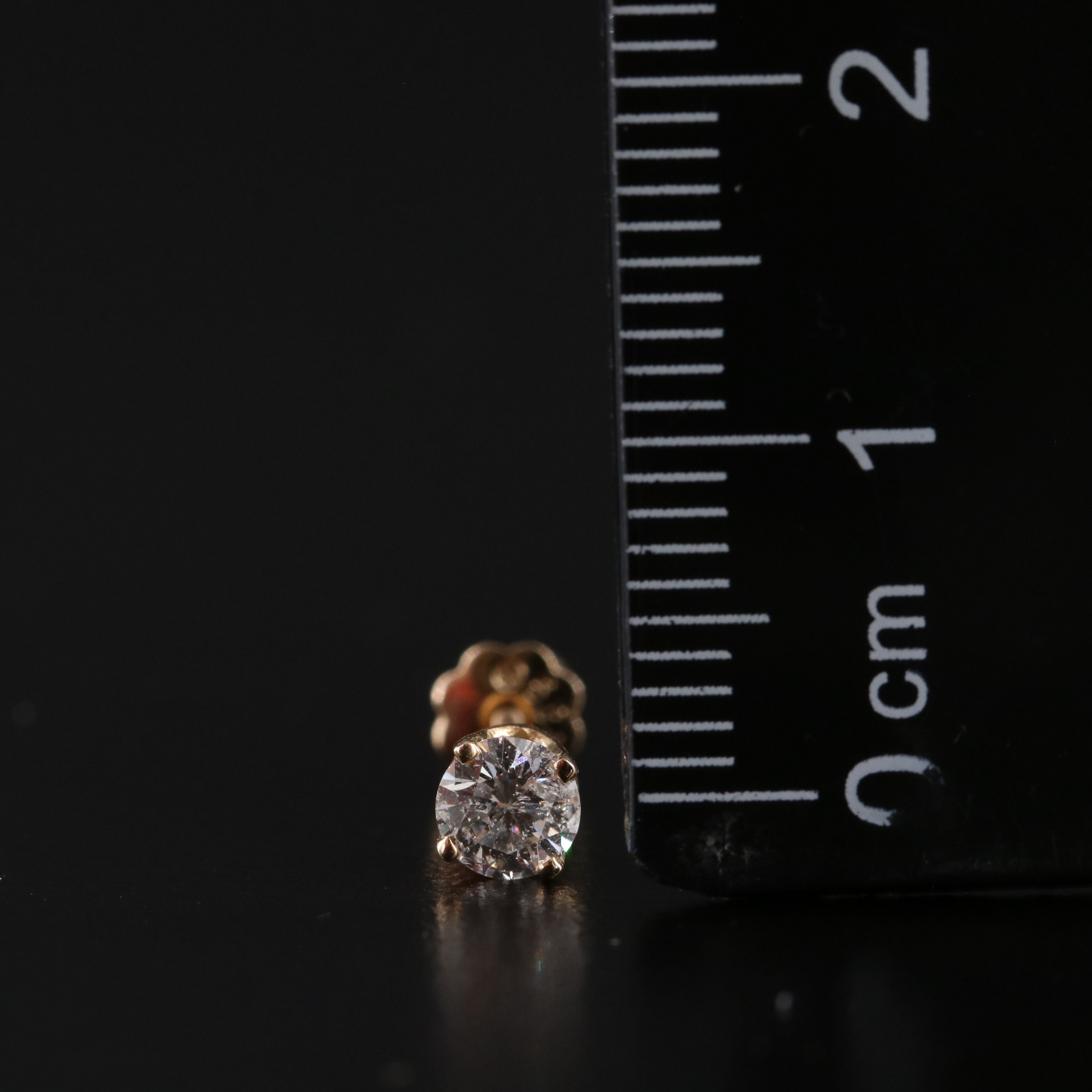 14K 0.47 CTW Diamond Solitaire Earrings