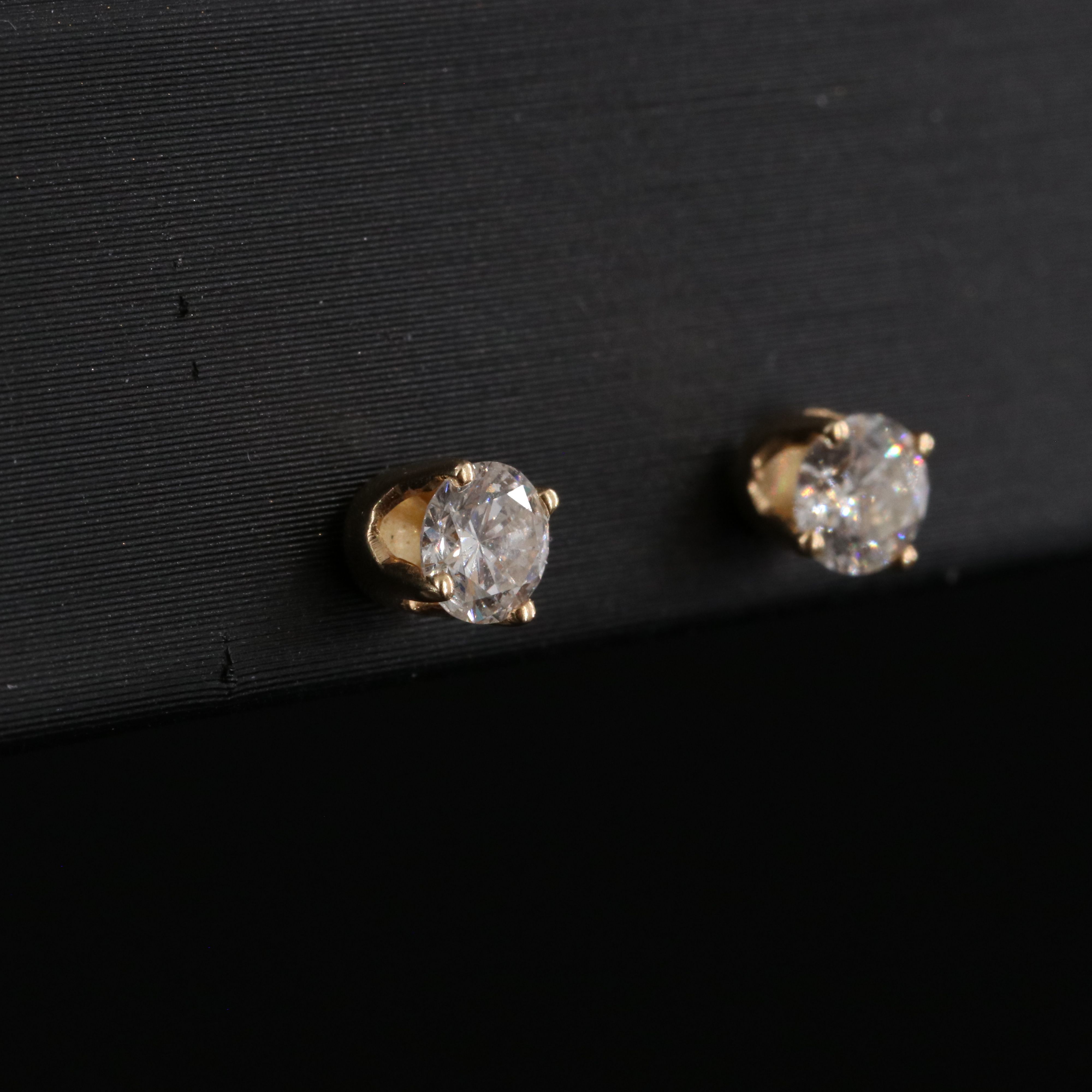 14K 0.47 CTW Diamond Solitaire Earrings