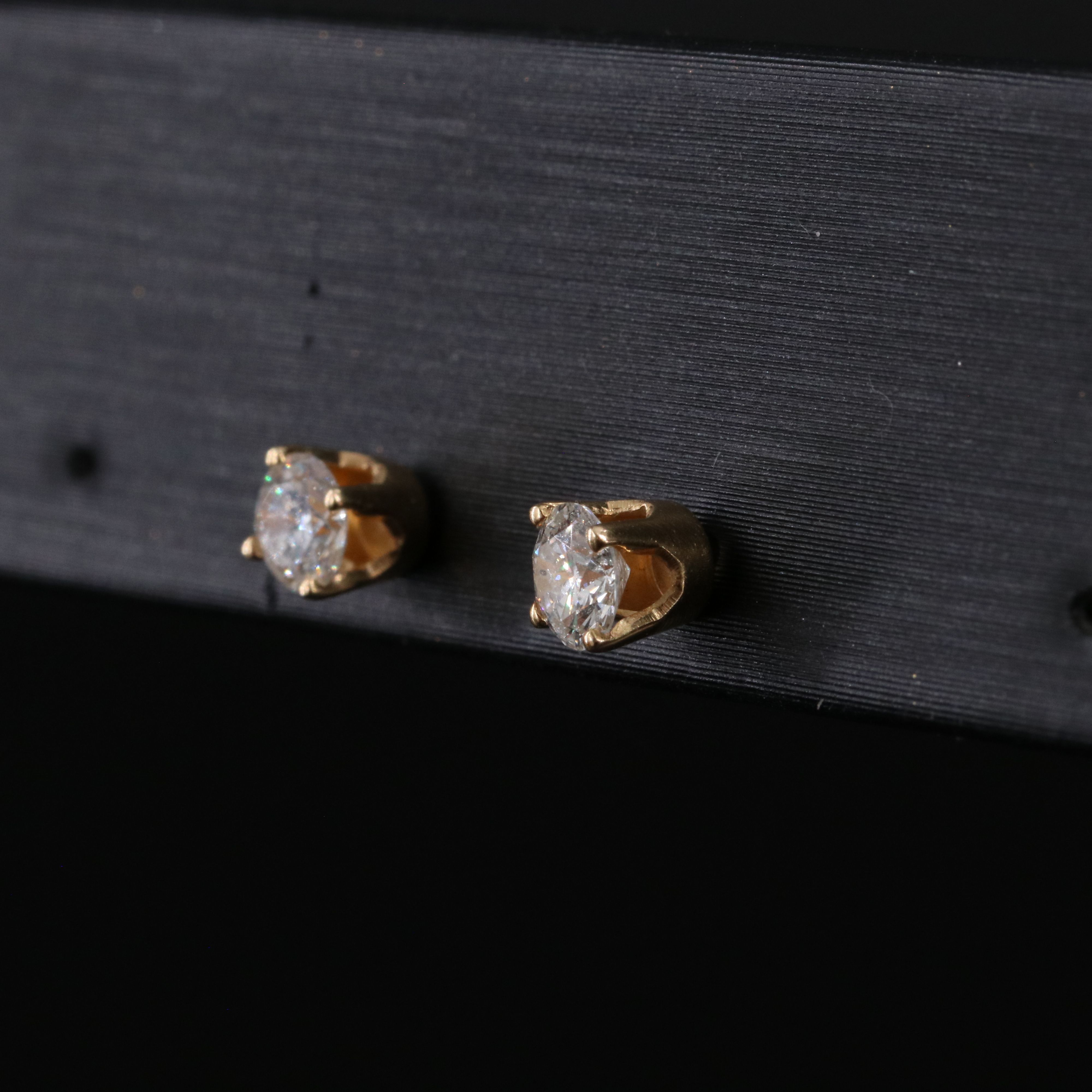 14K 0.47 CTW Diamond Solitaire Earrings