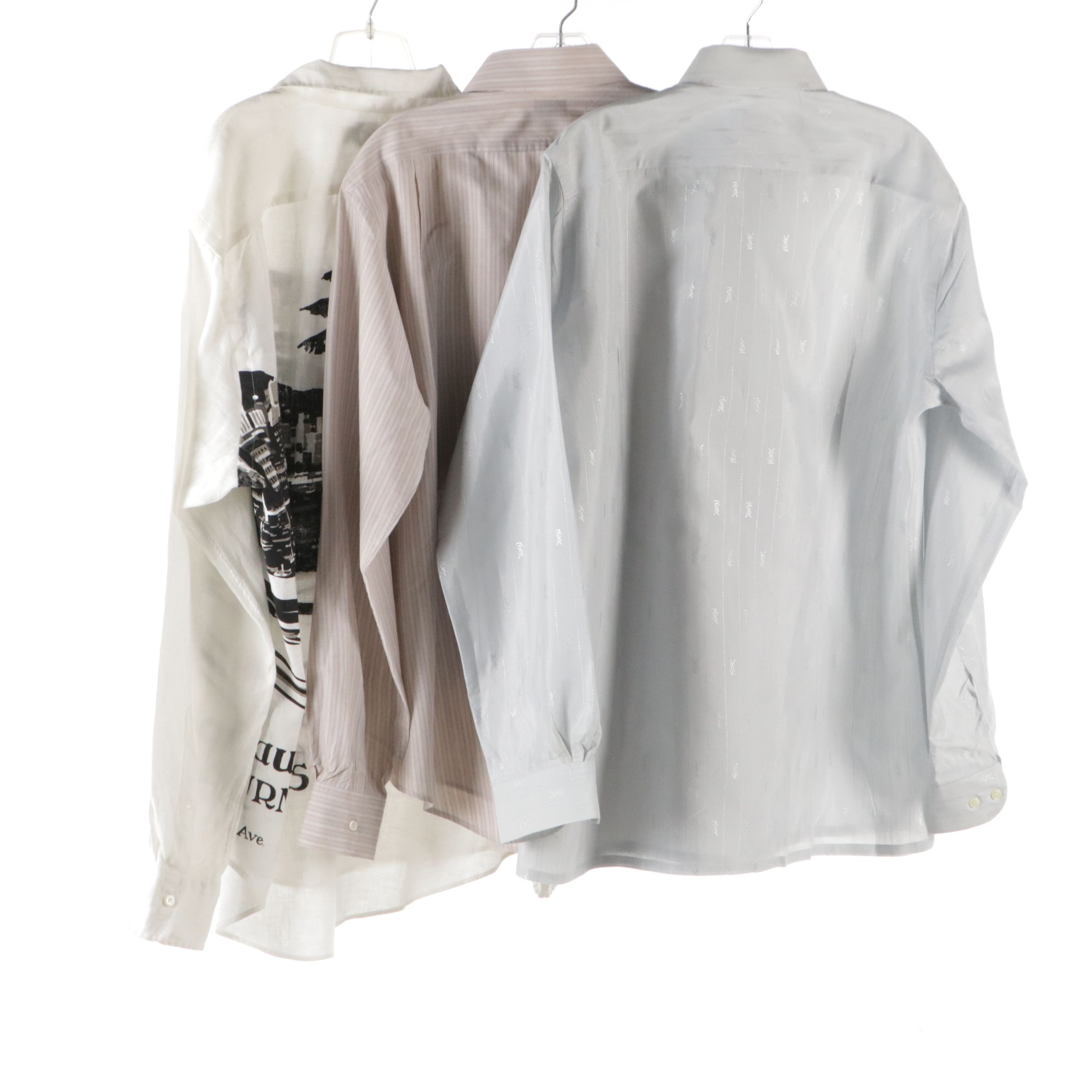 Yves Saint Laurent, Polo by Ralph Lauren, and Daniel Hechter Button-Up Shirts