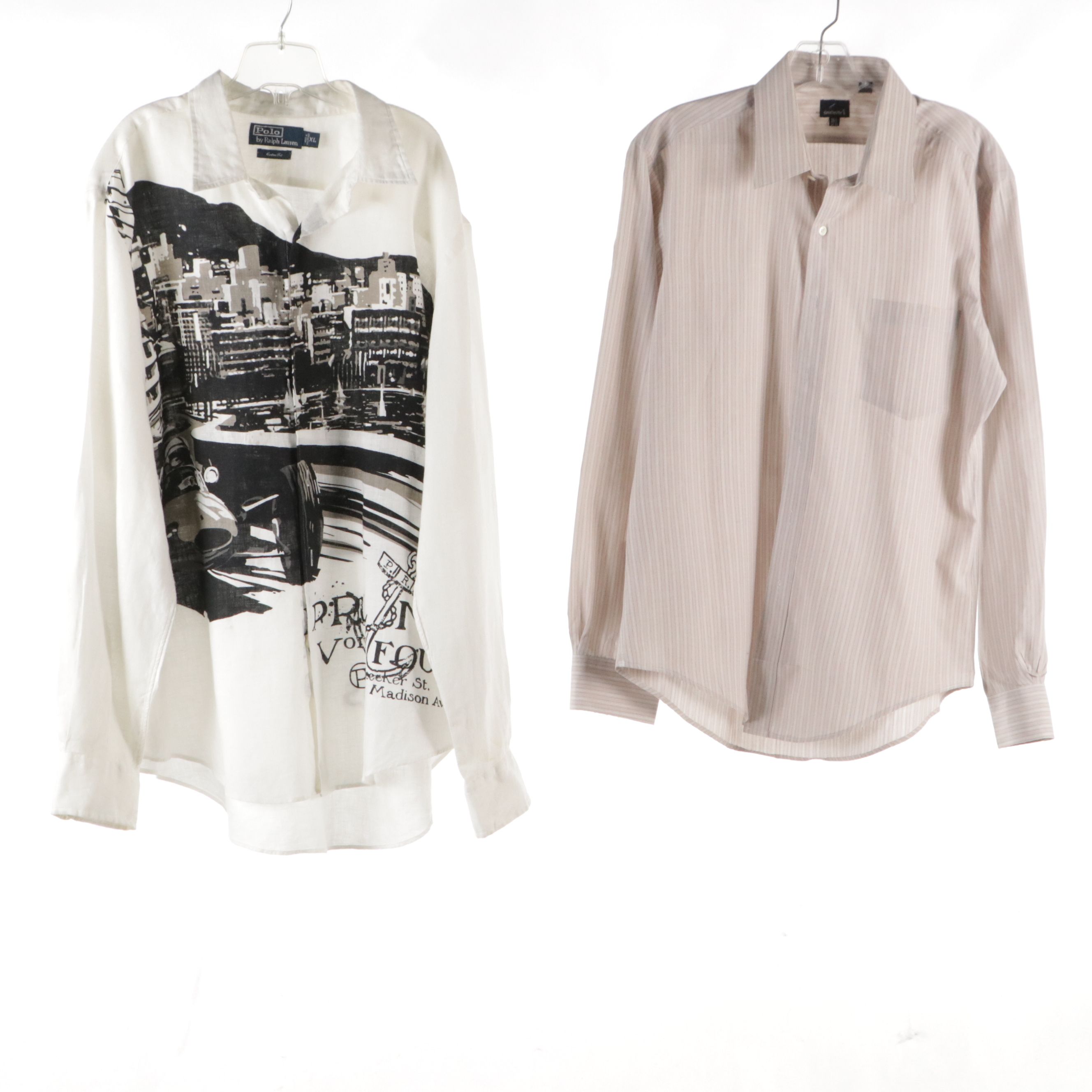 Yves Saint Laurent, Polo by Ralph Lauren, and Daniel Hechter Button-Up Shirts