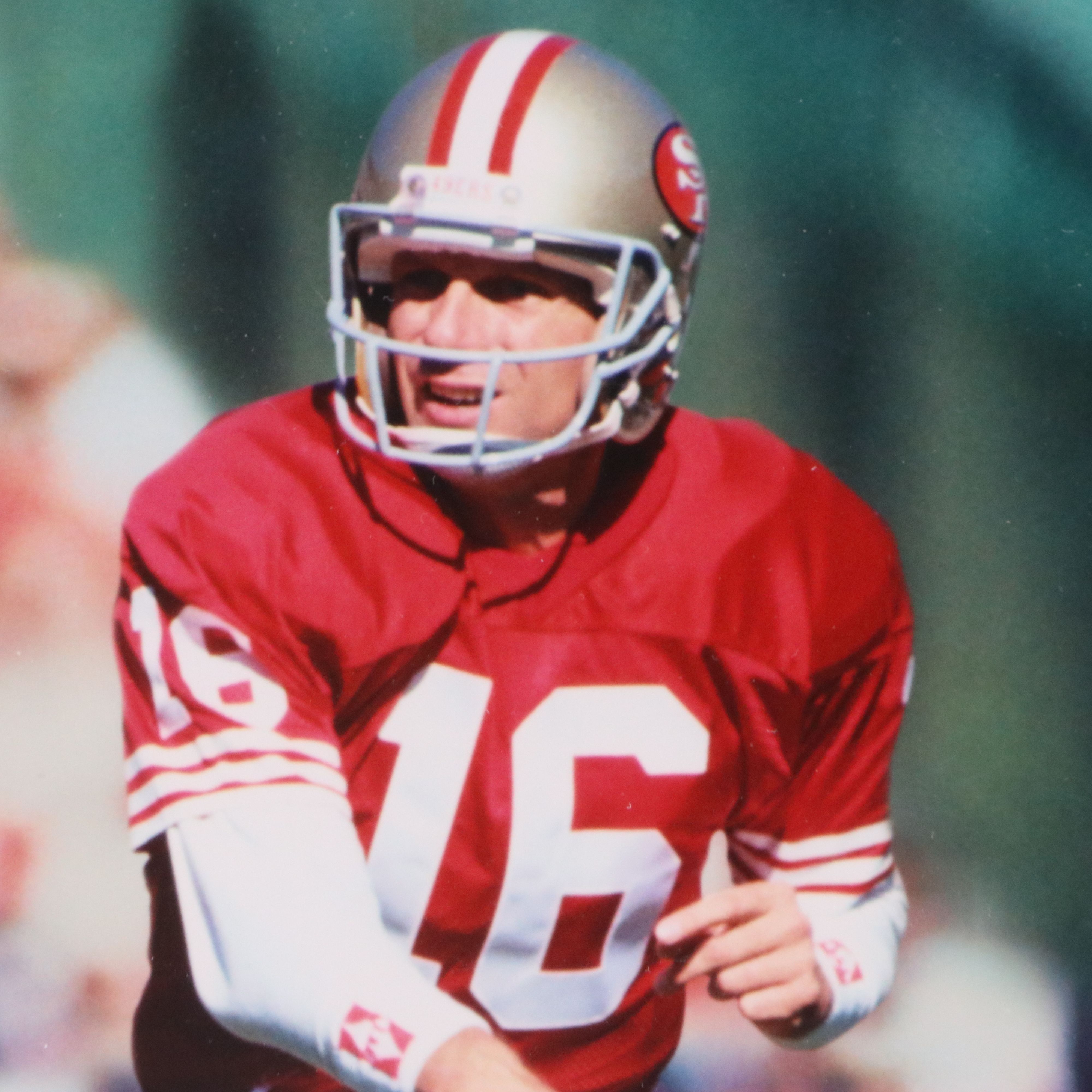 Signed Joe Montana 49ers Triple Exposure Digital Print, Late 20th Century