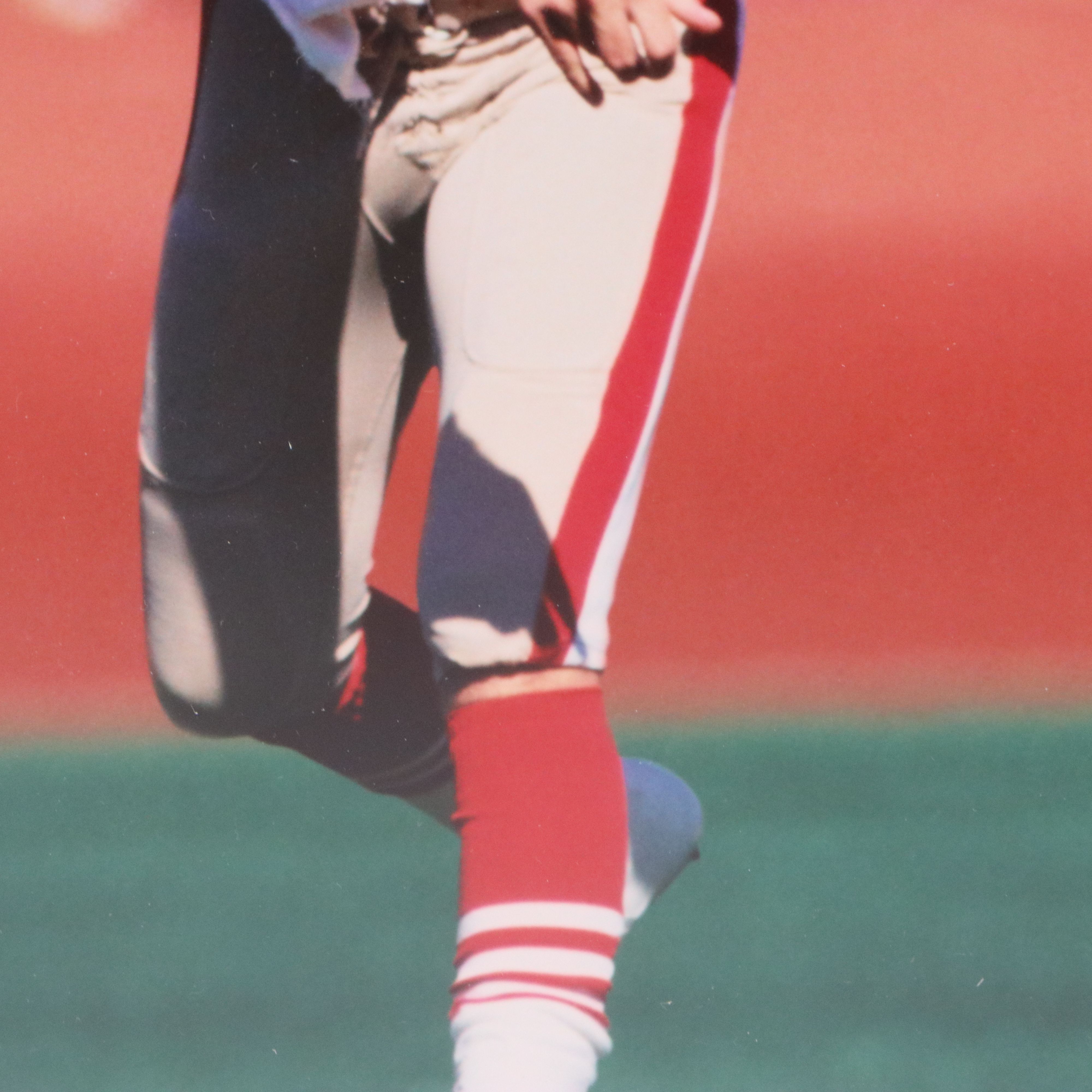 Signed Joe Montana 49ers Triple Exposure Digital Print, Late 20th Century