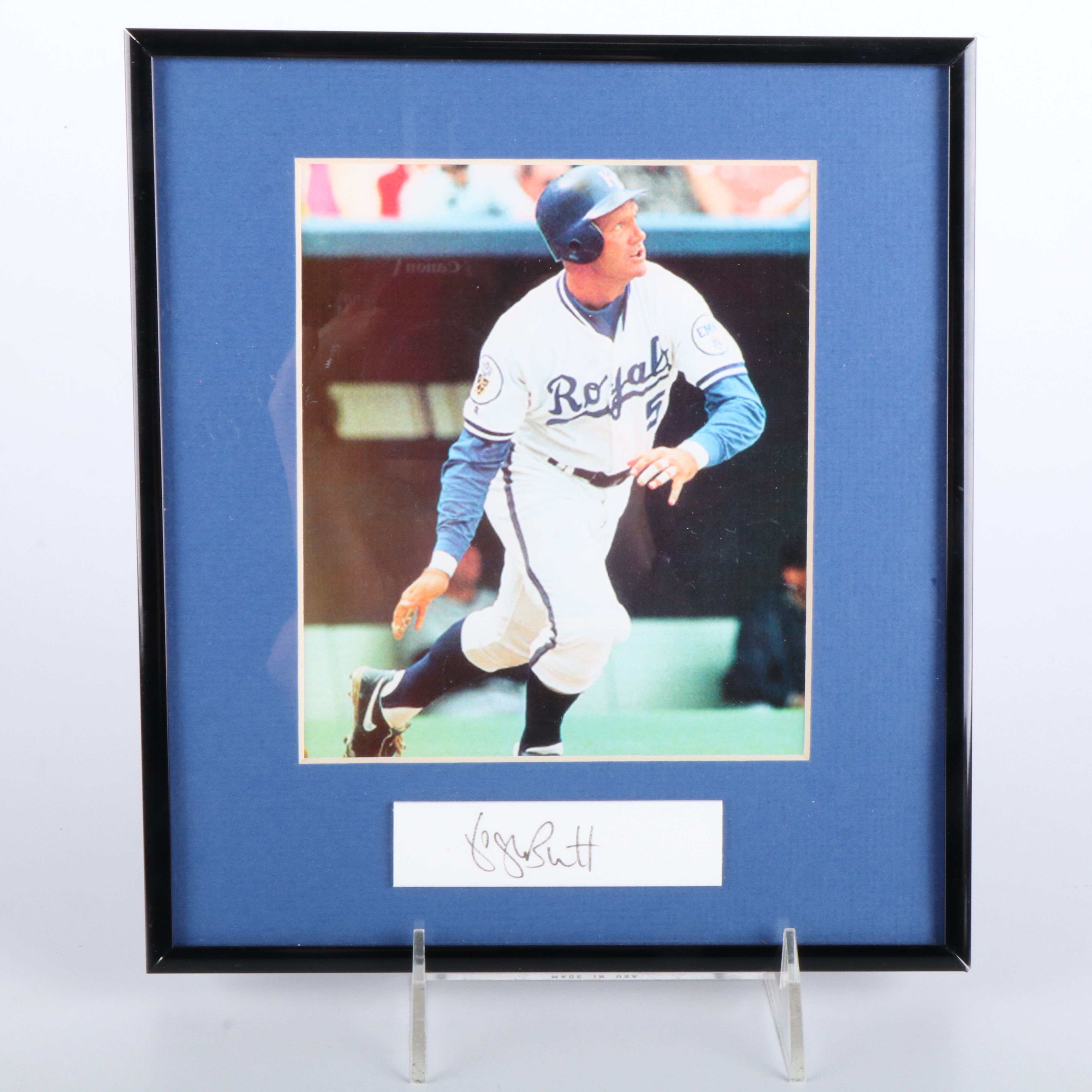 Three MLB HOF Signatures and Cincinnati Reds Framed Items