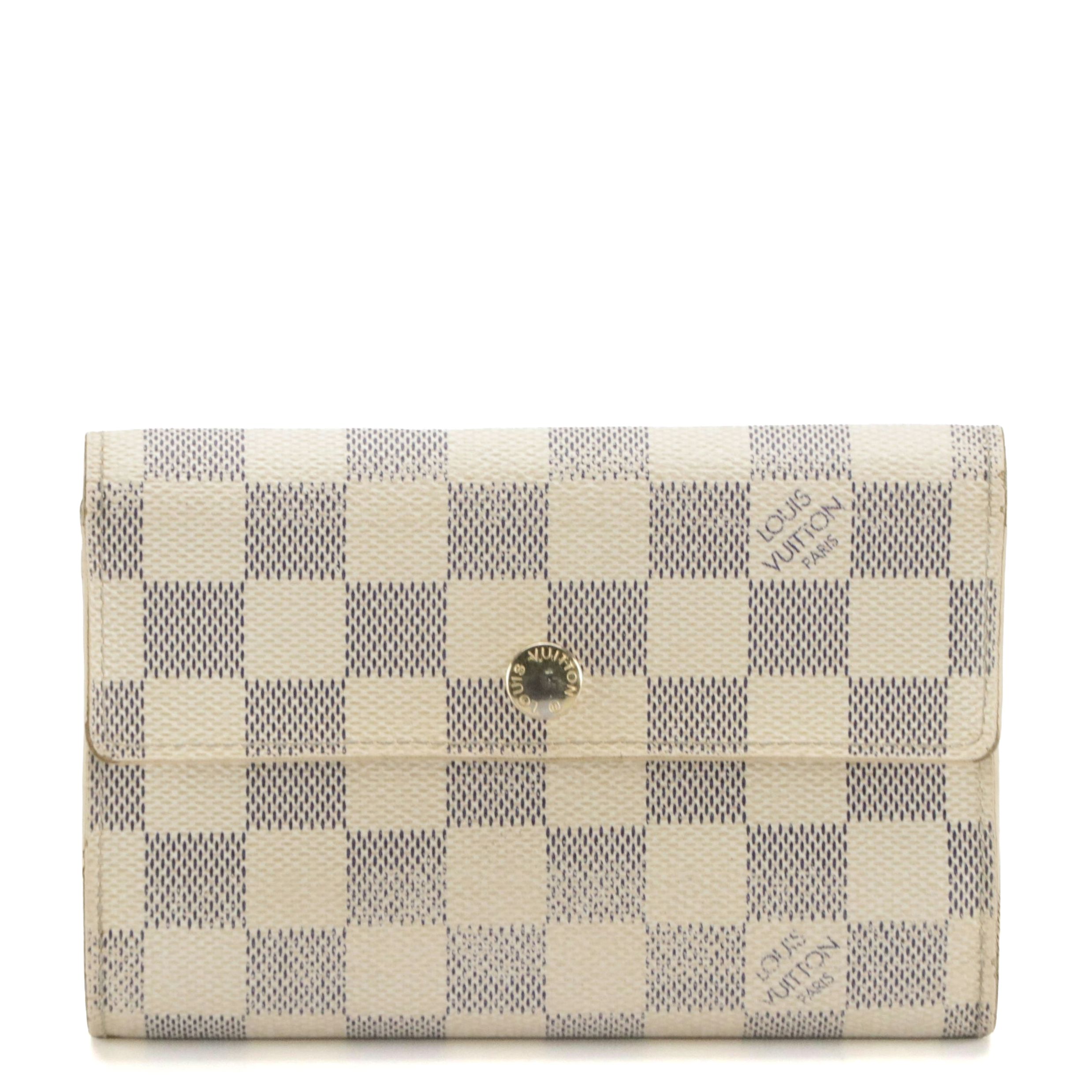 Louis Vuitton Portefeuille Alexandra in Damier Azur Canvas