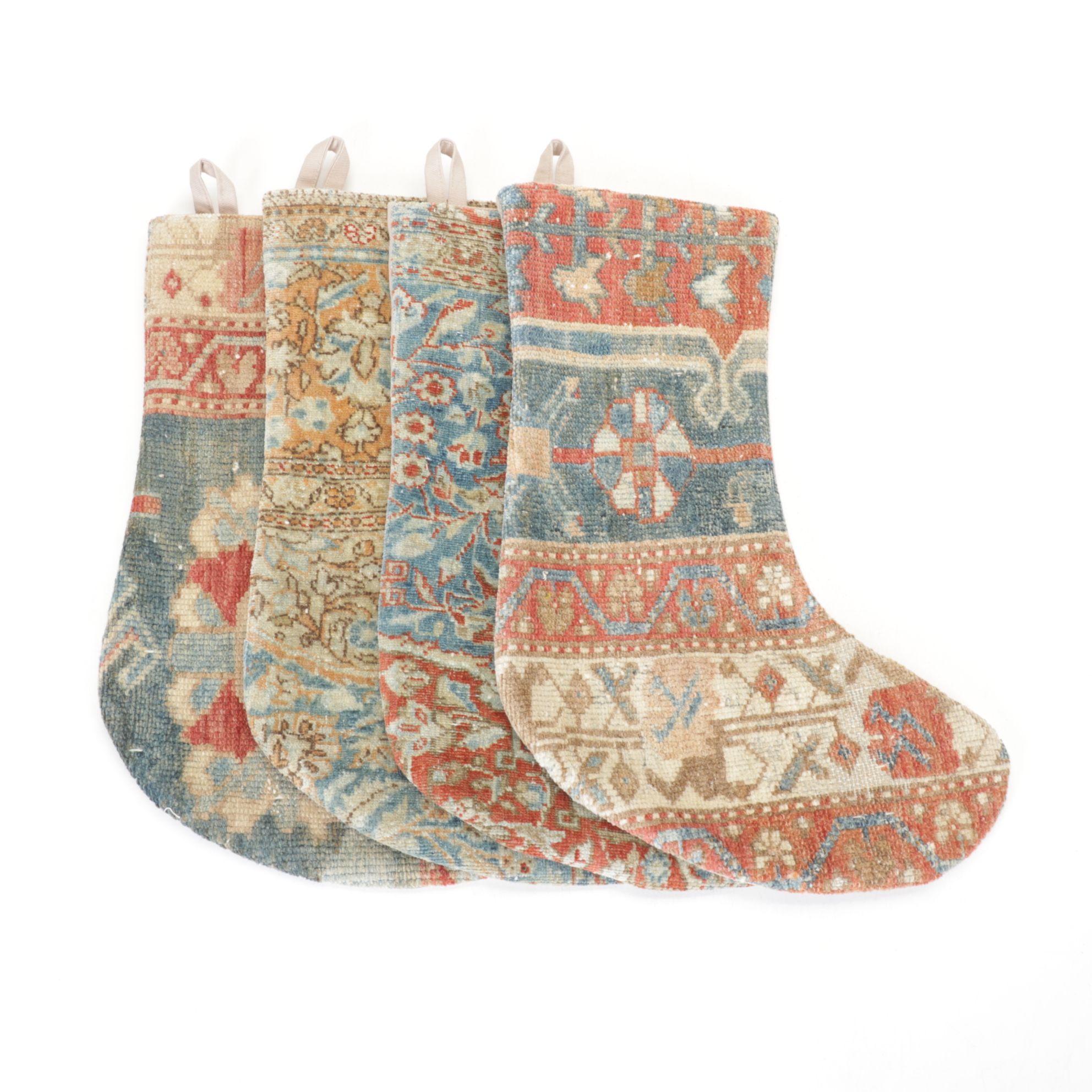Handcrafted Turkish Rug Christmas Stockings