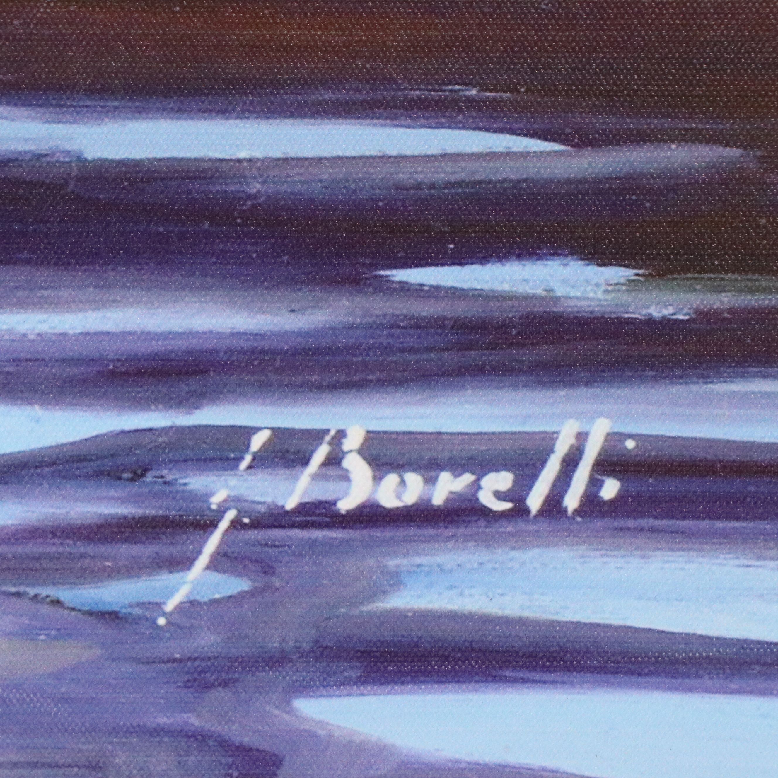 Embellished Gicleé of Venice Canal, 21st Century