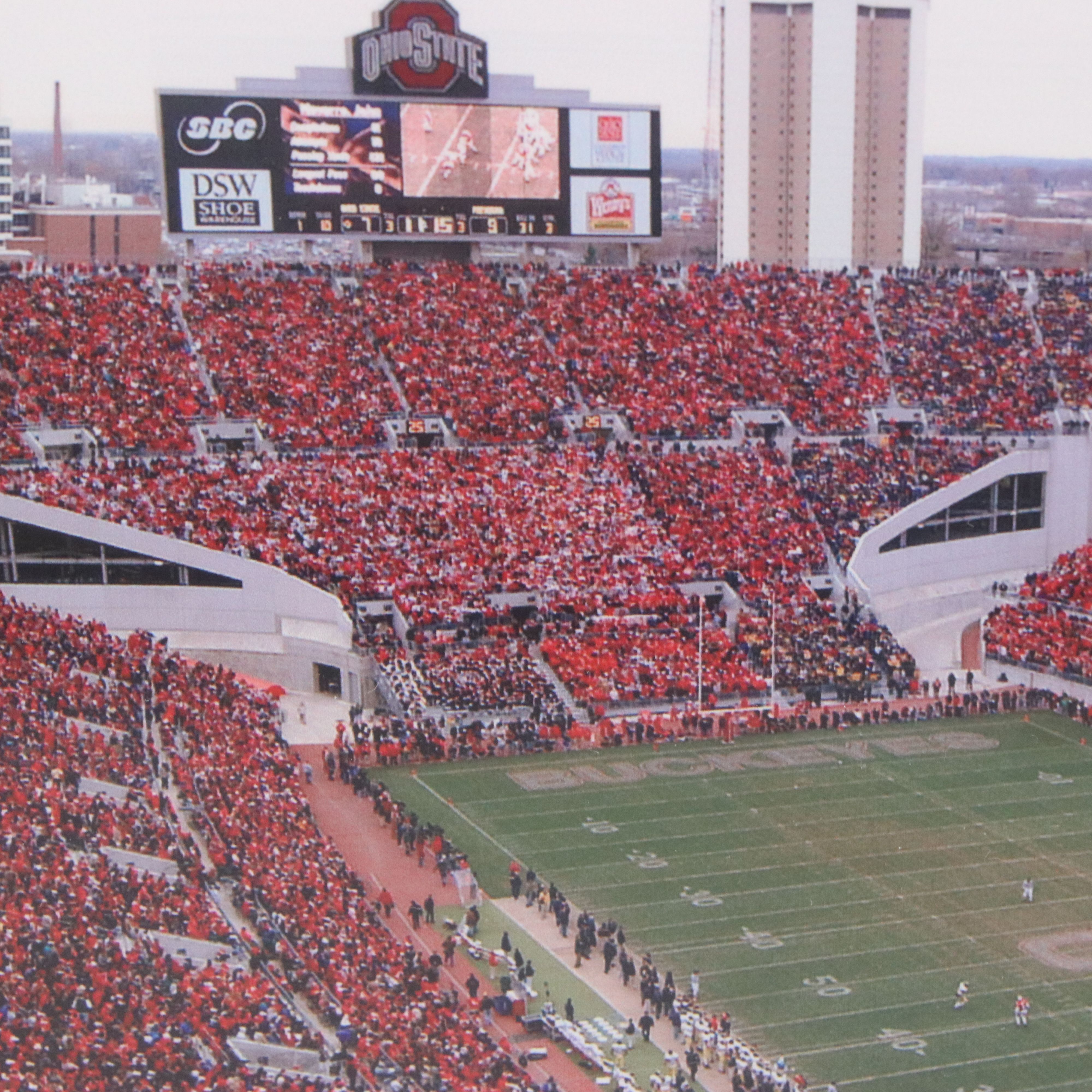 Digital Print of OSU vs. Michigan Game at Ohio Stadium, 2002