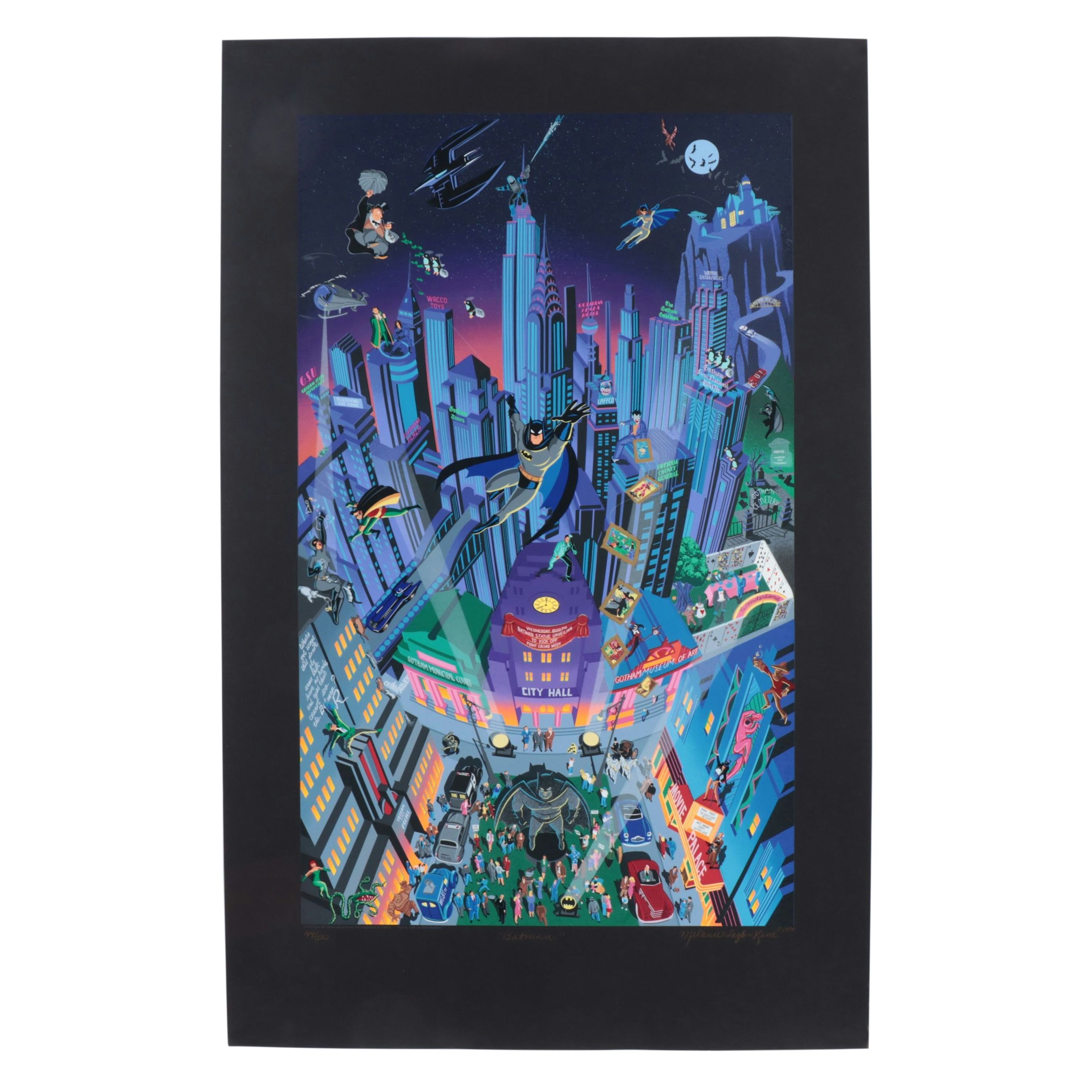Melanie Taylor Kent Serigraph "Batman," 1994