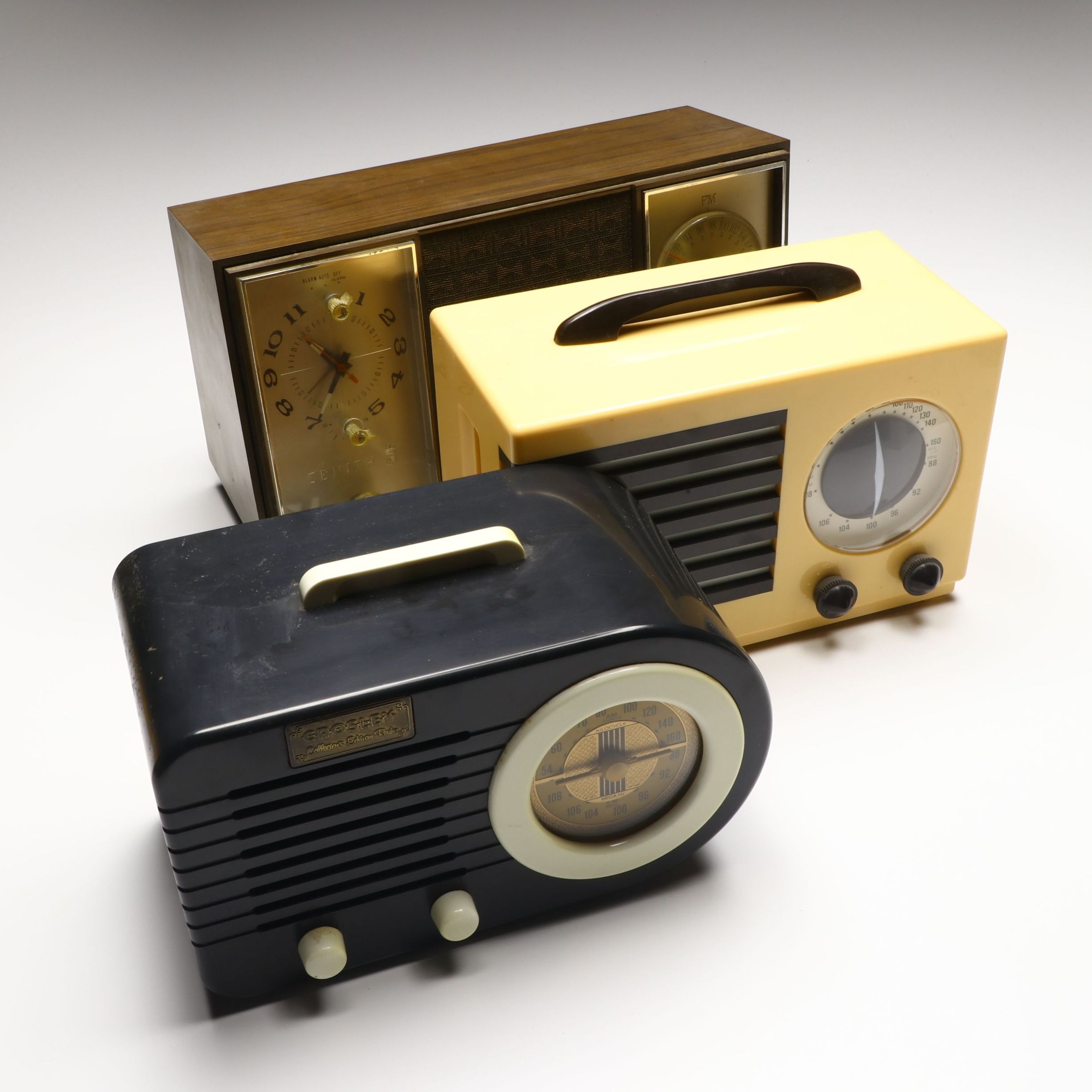 Zenith X-385 MCM Clock Radio with Crosley Collector's Edition Radios