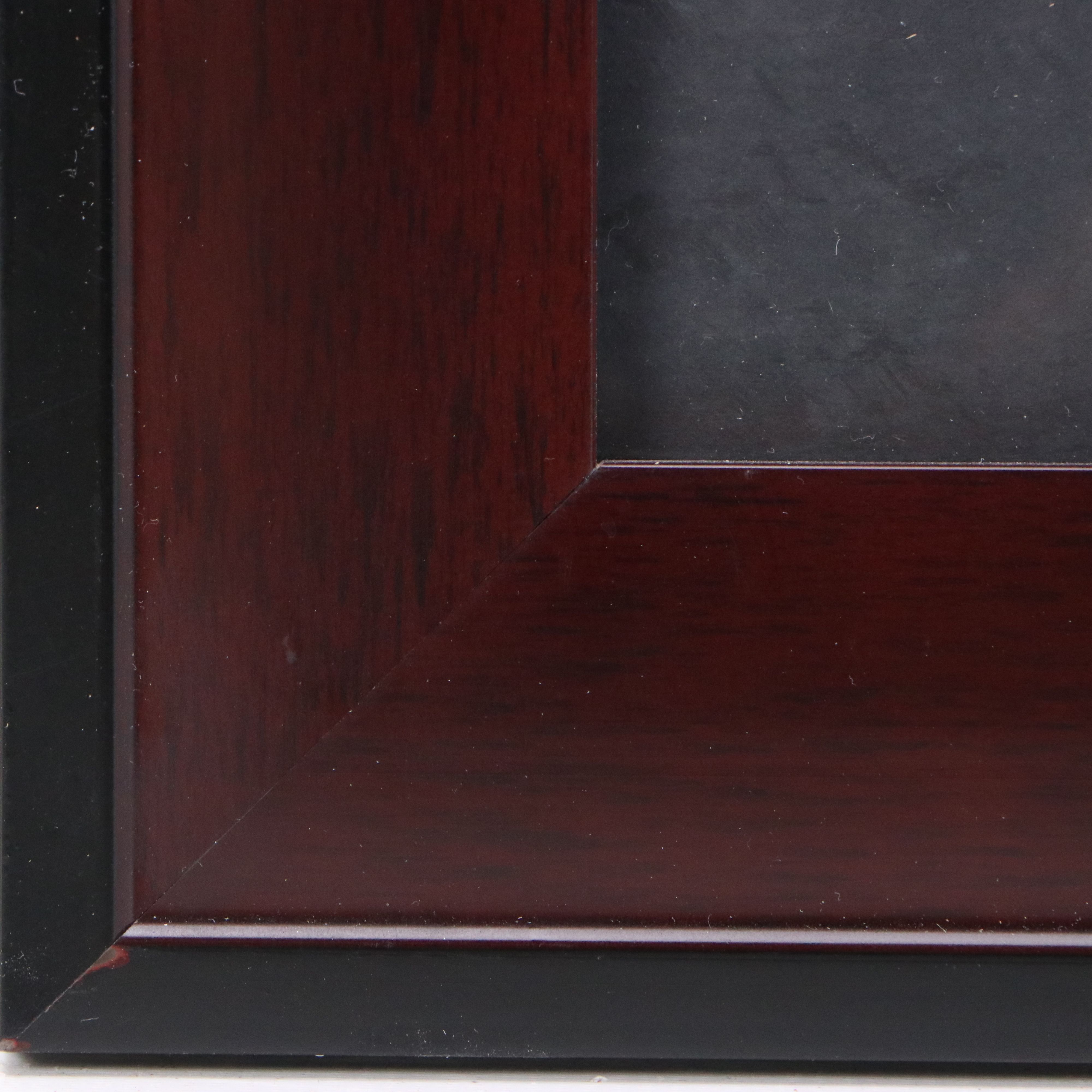 Signed Offset Lithograph of Dale Earnhardt Jr. and Sr., Late 20th Century