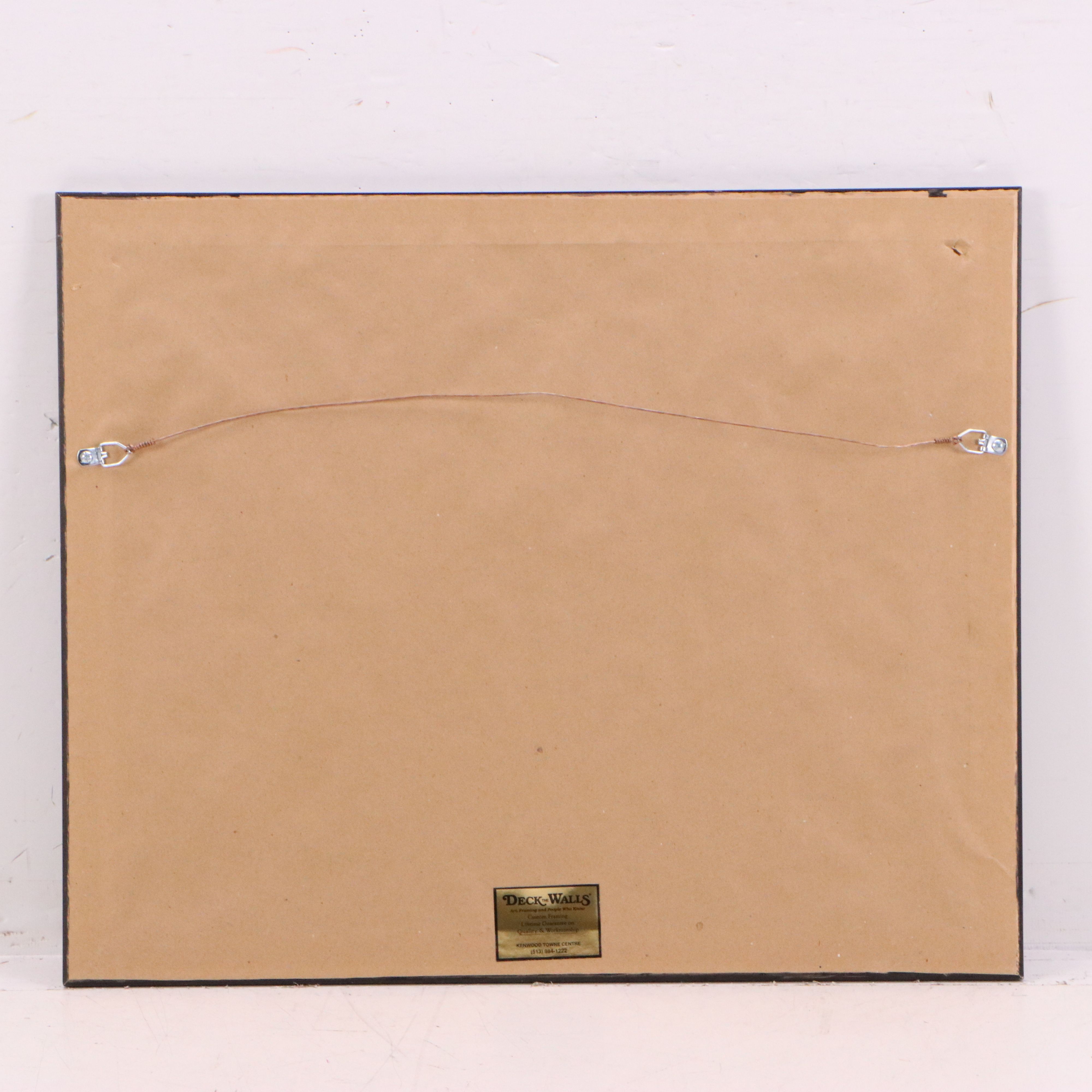 Signed Offset Lithograph of Dale Earnhardt Jr. and Sr., Late 20th Century