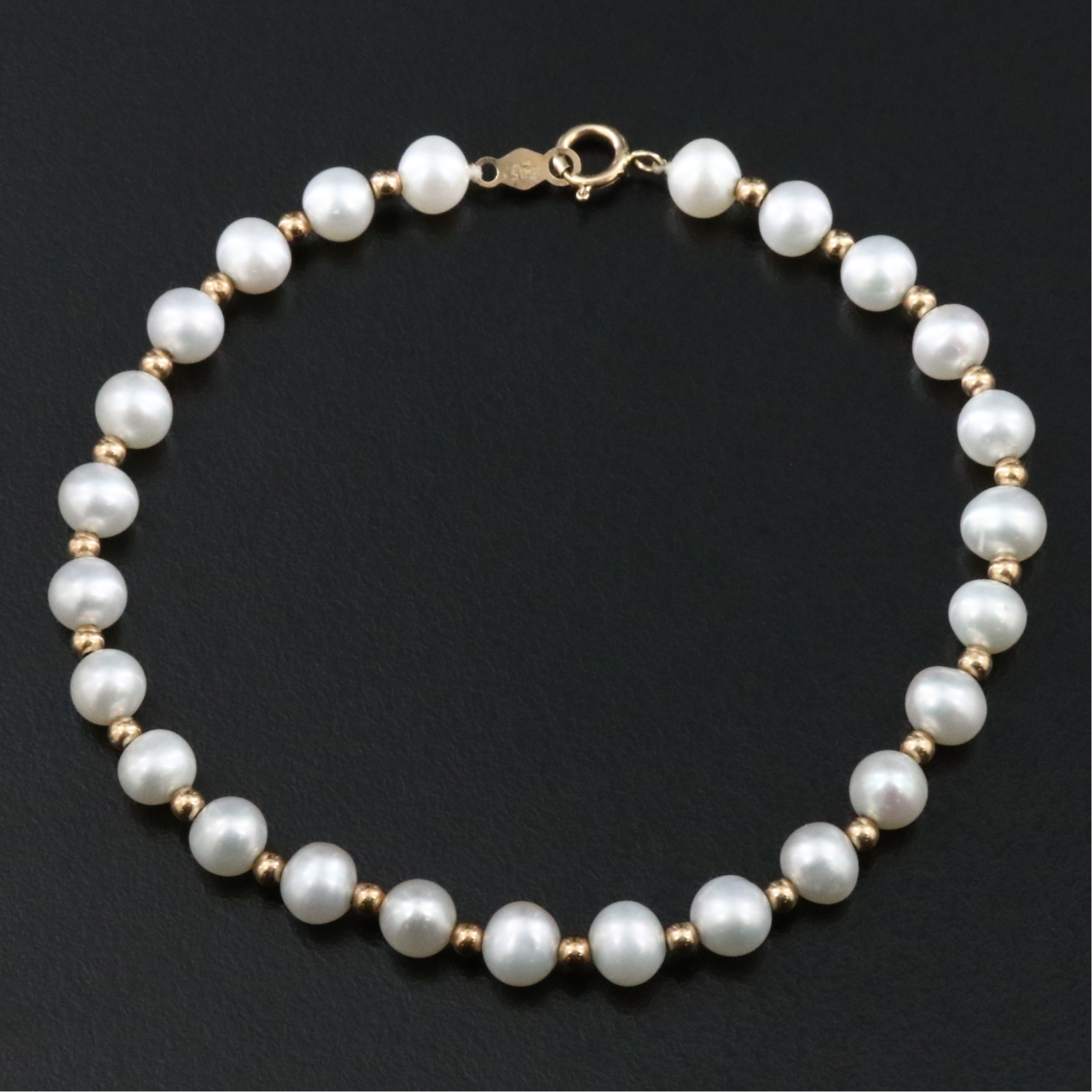 14K Pearl Bracelet