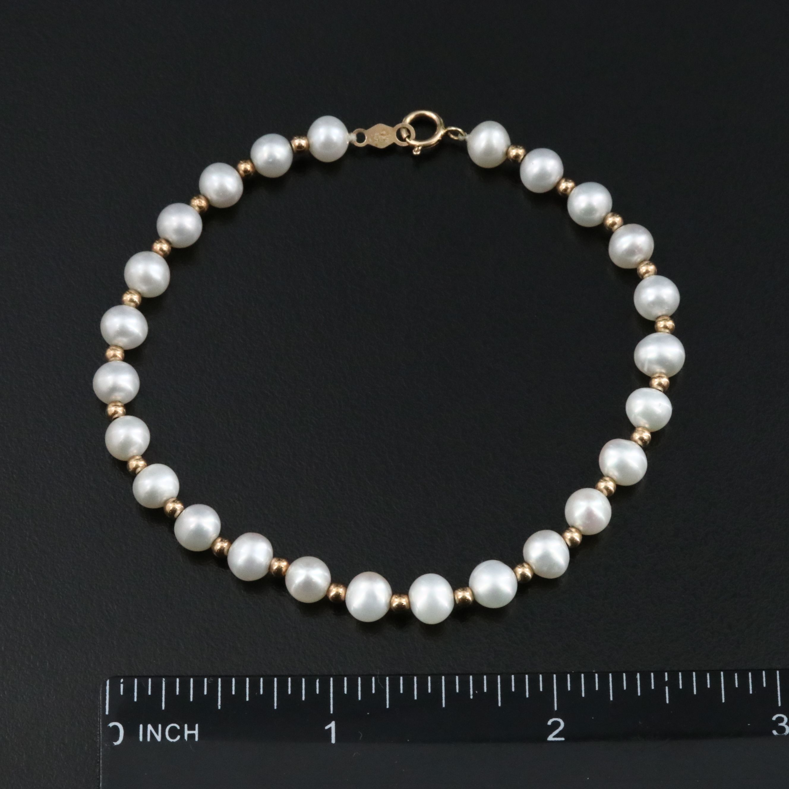 14K Pearl Bracelet