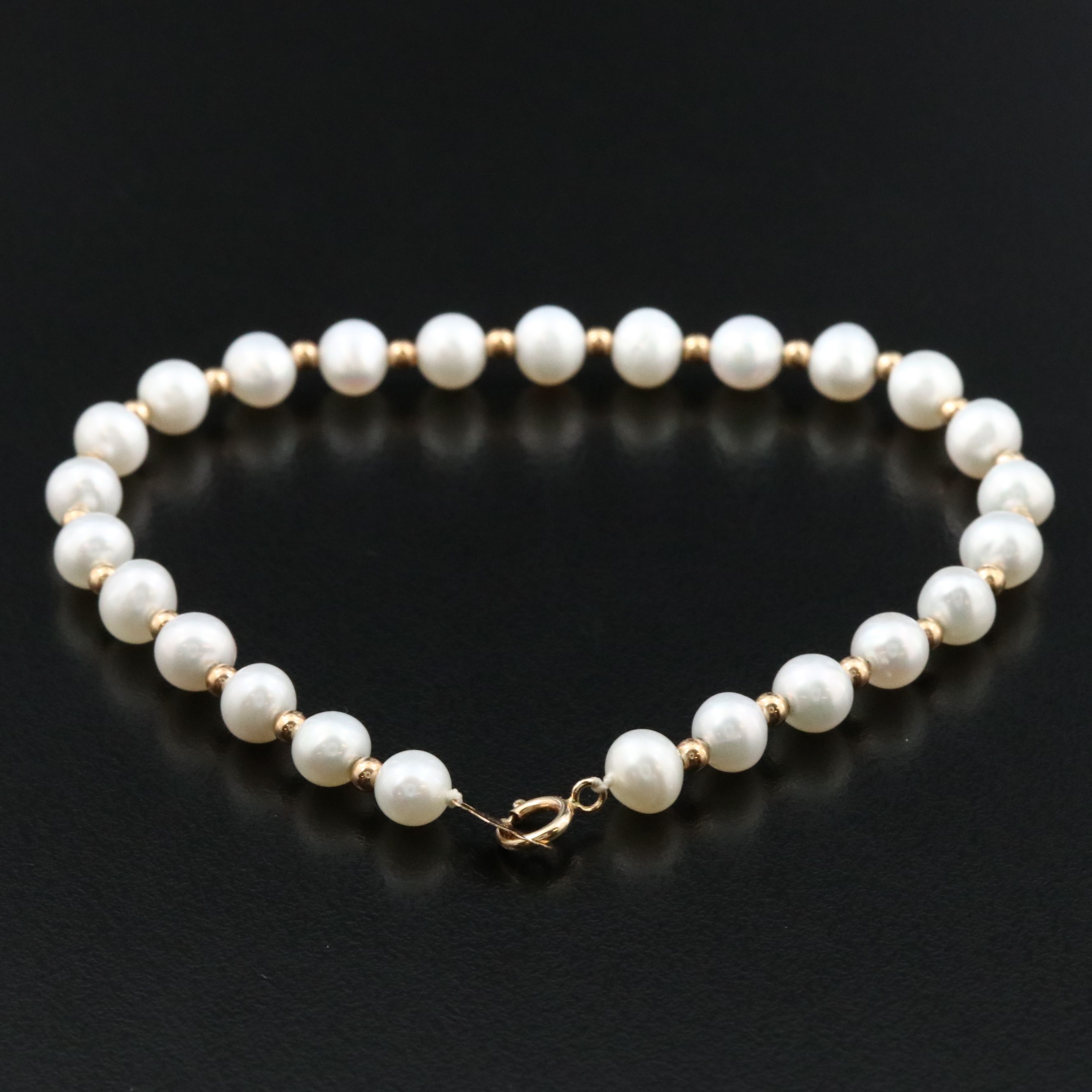14K Pearl Bracelet