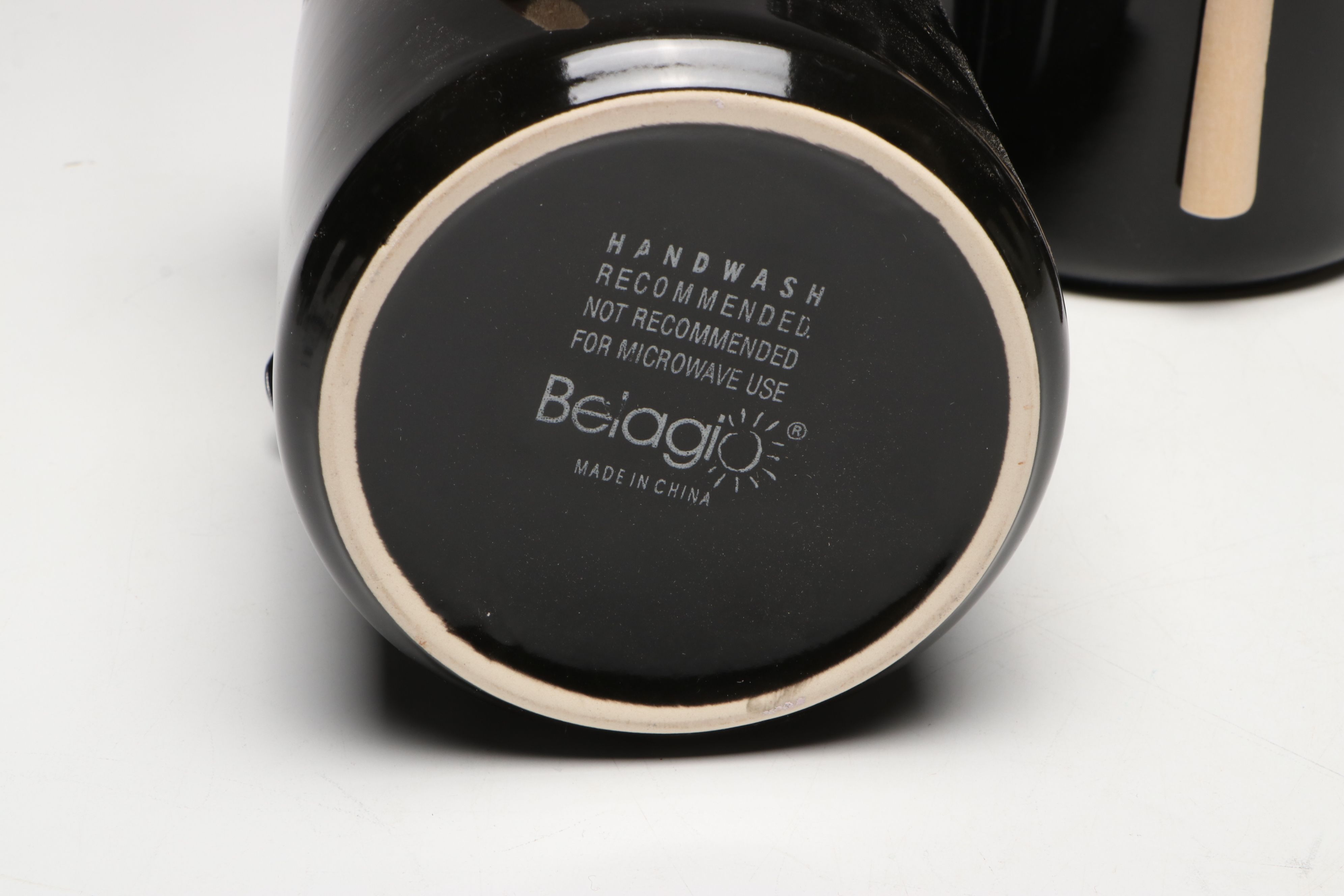 Belagio Pottery Ceramic Stacking Mixing Bowls and Canister Set with Wood Spoons