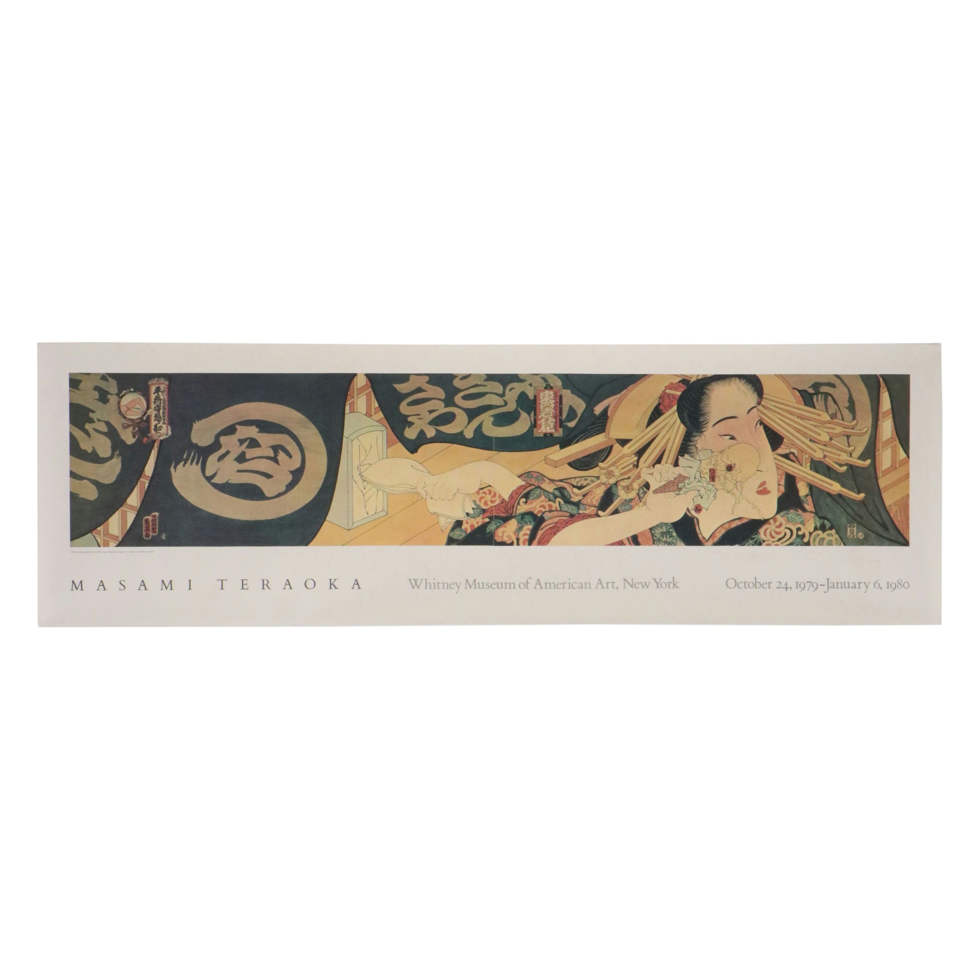 Whitney Museum of Art Offset Lithograph Poster of Masami Teraoka Exhibition