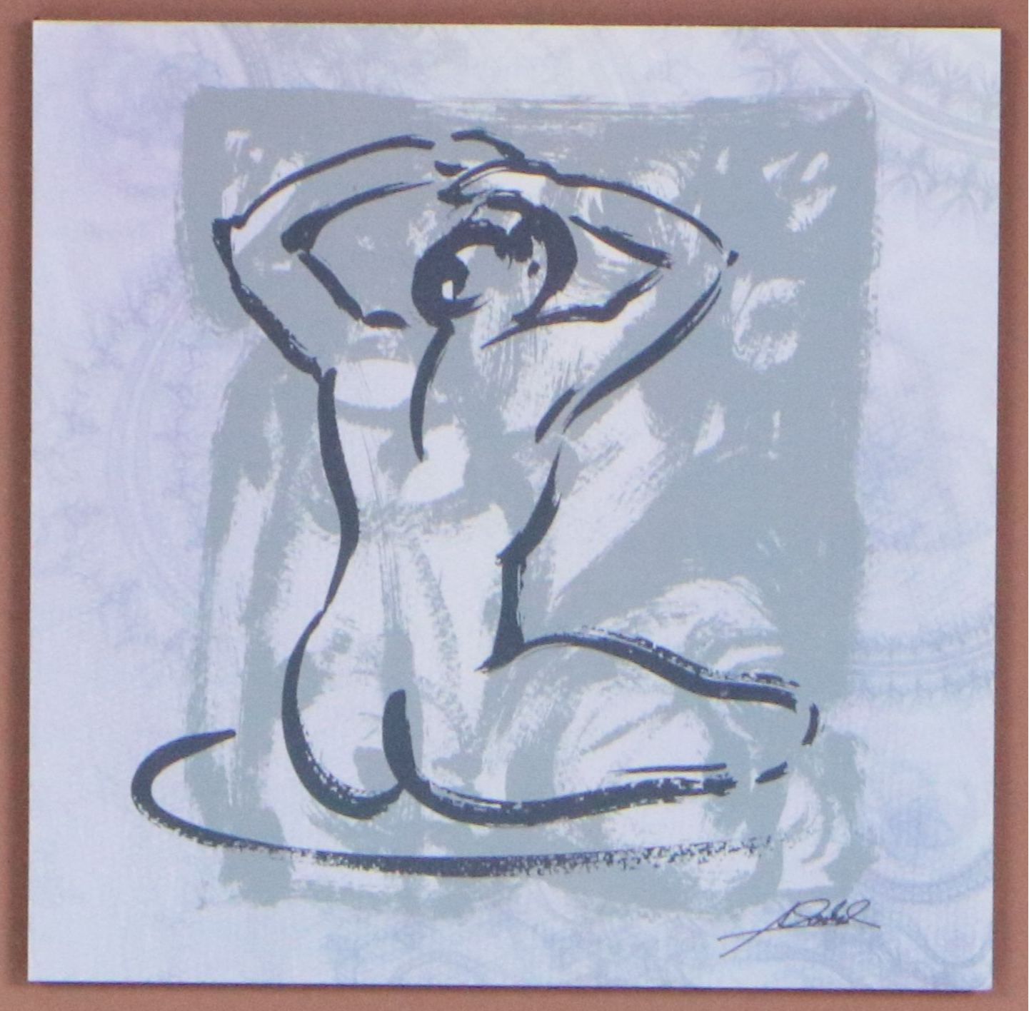 After Alfred Gockel Offset Lithograph Nude Female Portraits, Late 20th Century