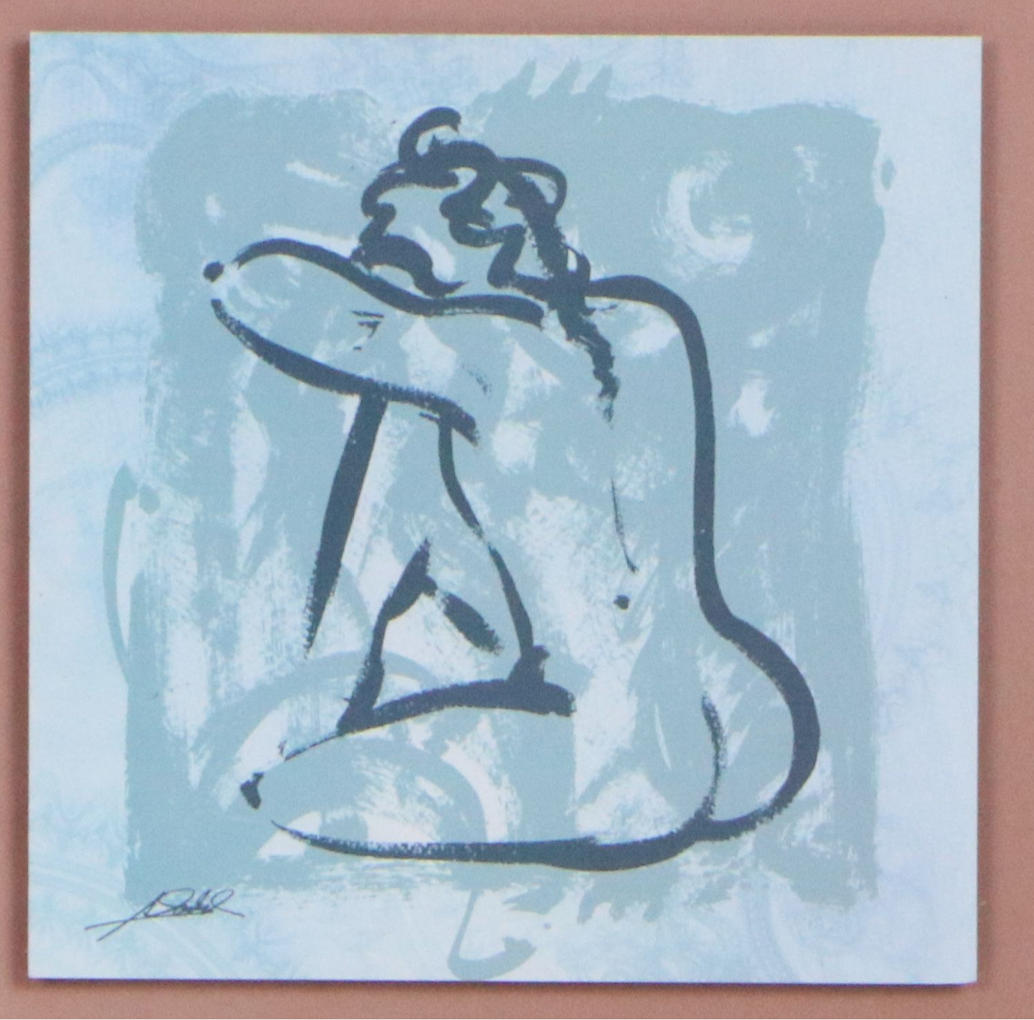 After Alfred Gockel Offset Lithograph Nude Female Portraits, Late 20th Century