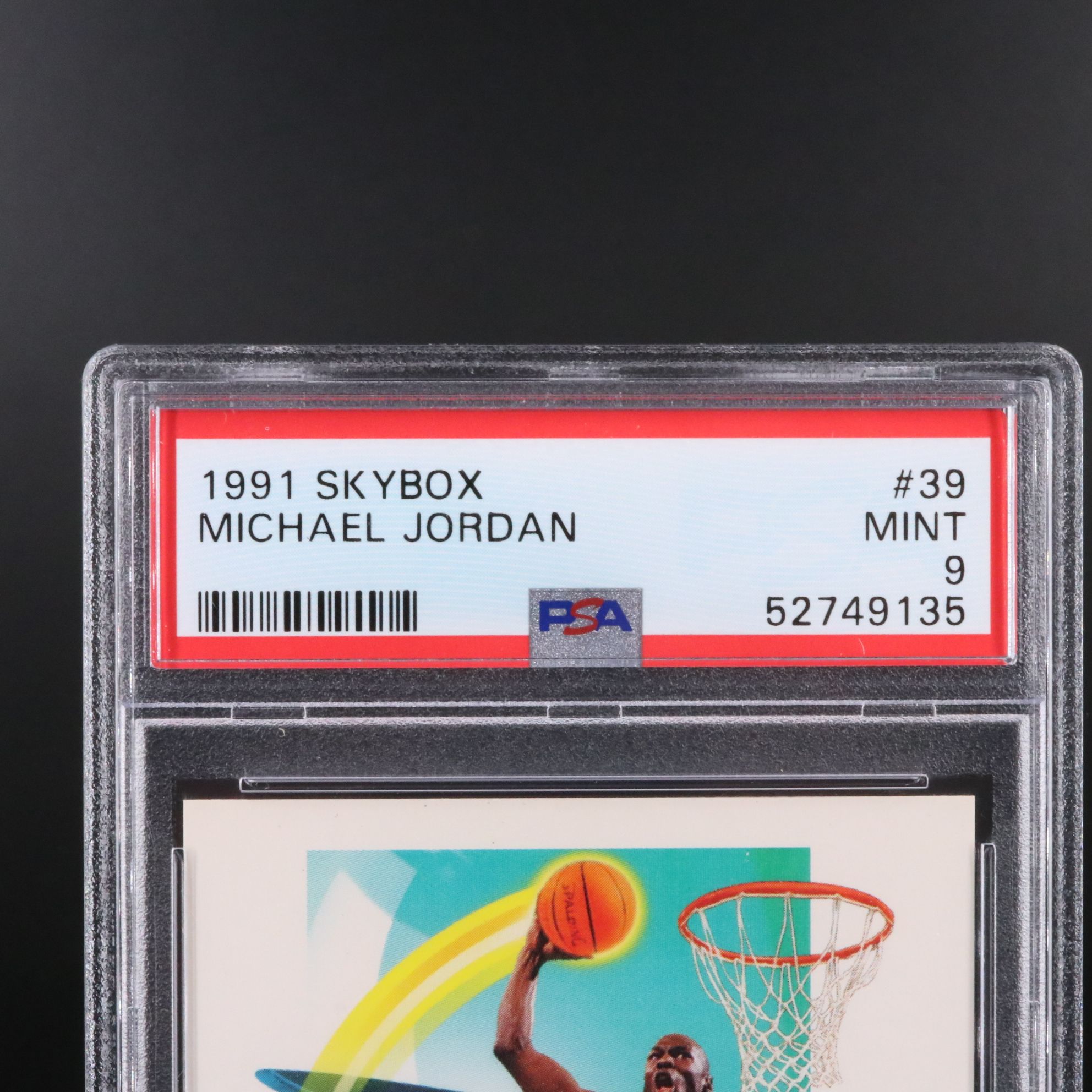 1991 Skybox Michael Jordan Chicago Bulls Basketball Card Graded PSA 9