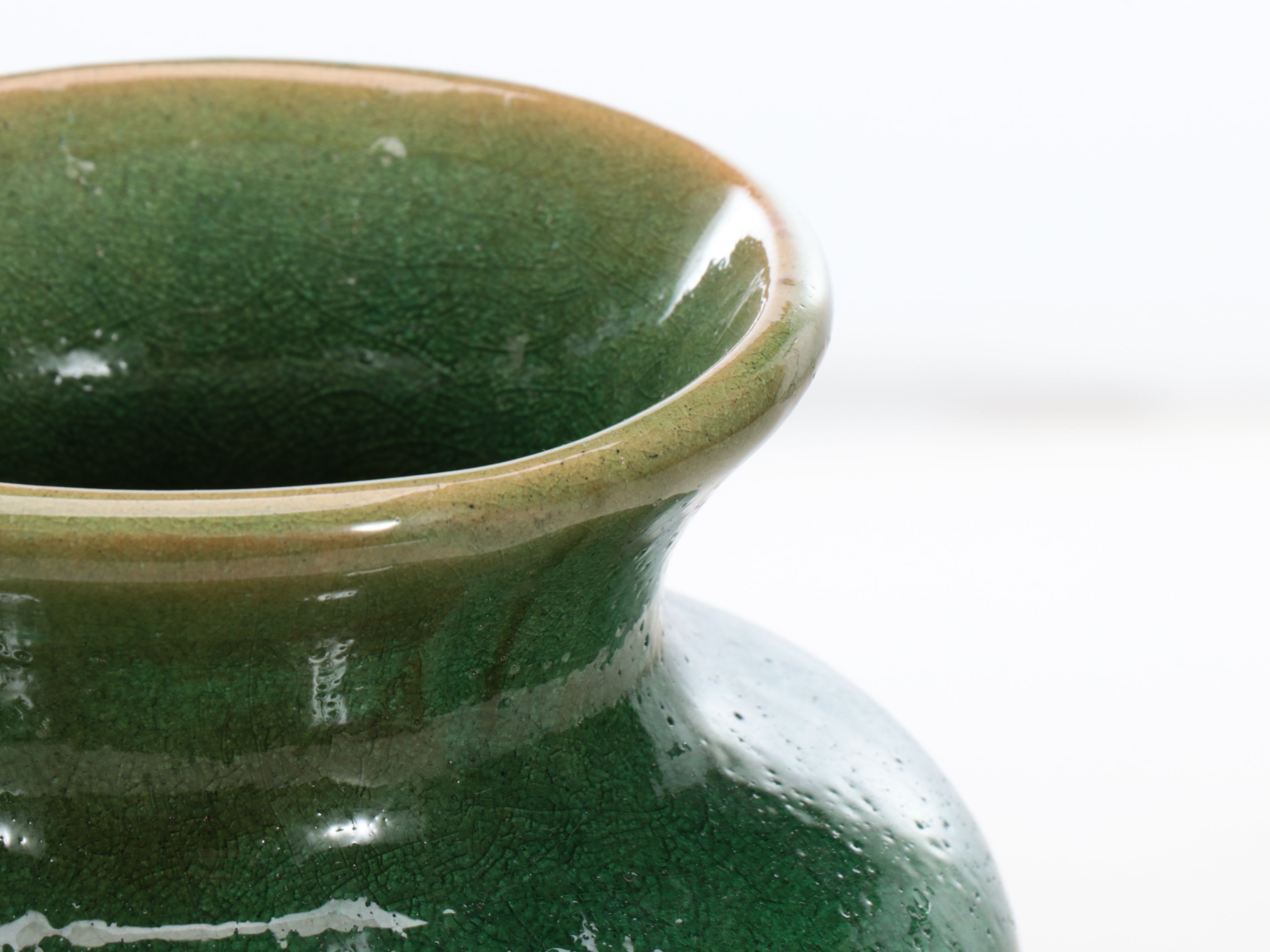 Aqua Ceramic and Glass Vases with Artificial Orchids and Other Décor