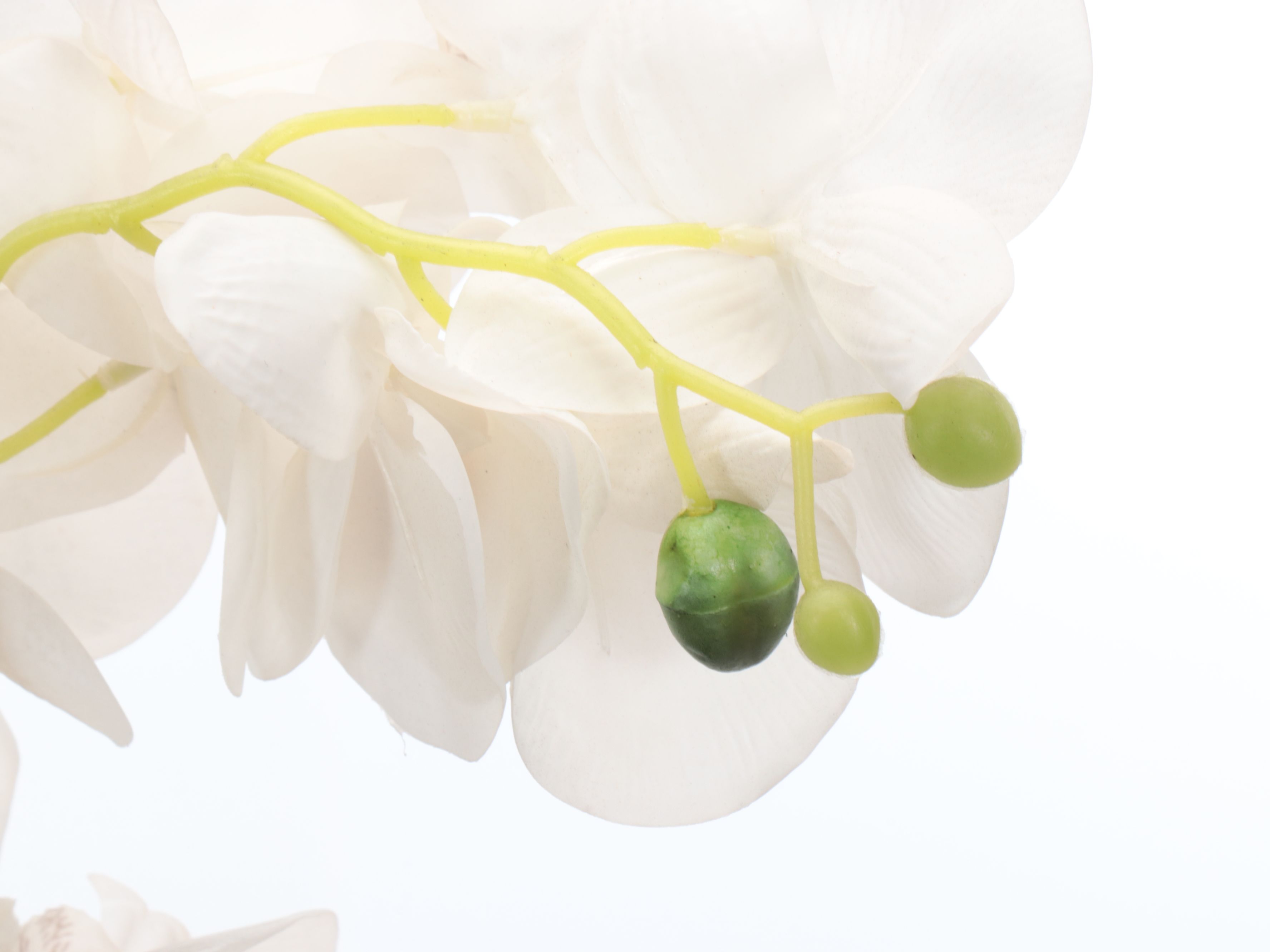 Aqua Ceramic and Glass Vases with Artificial Orchids and Other Décor