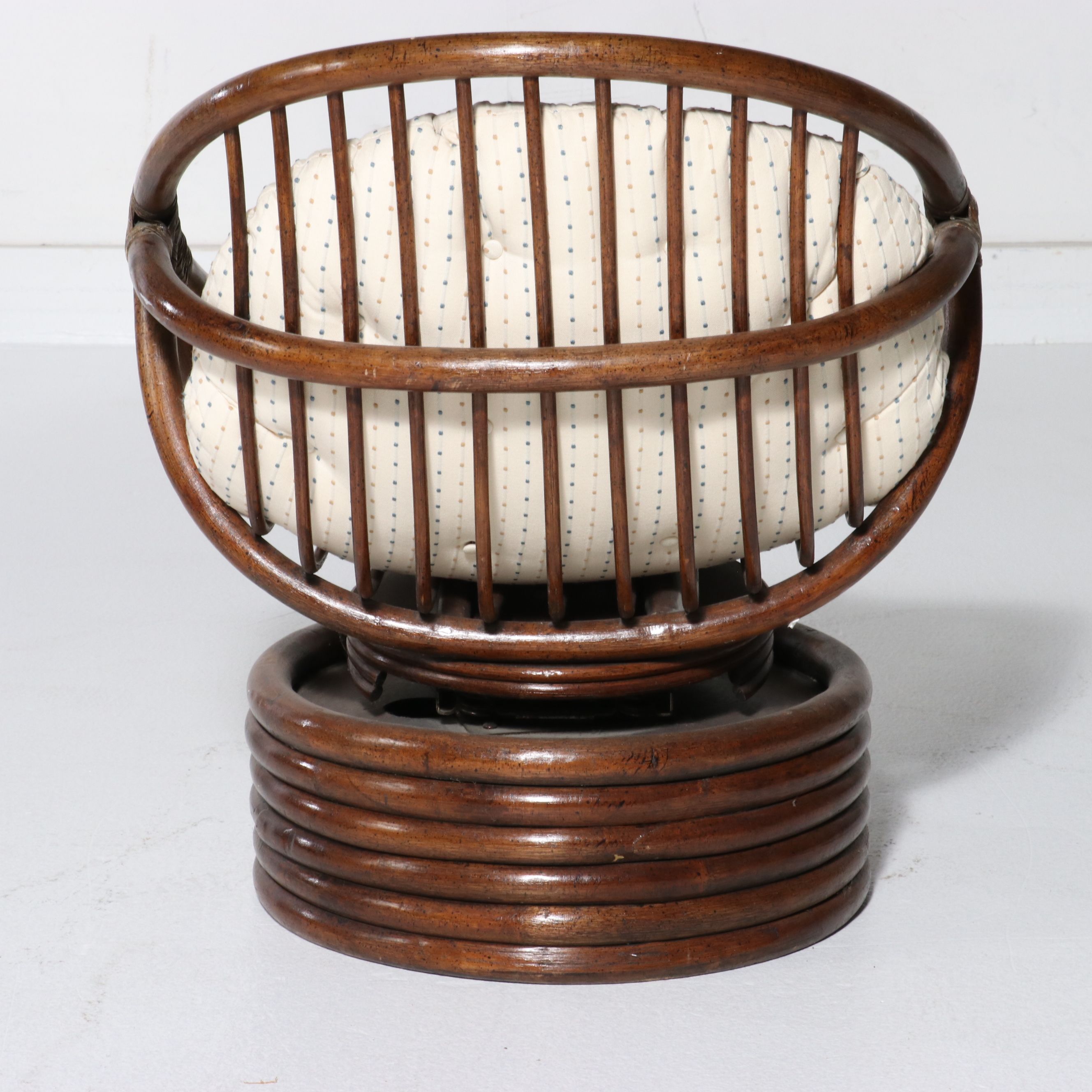 Four-Piece Bamboo and Rattan Living Room Set, Late 20th Century