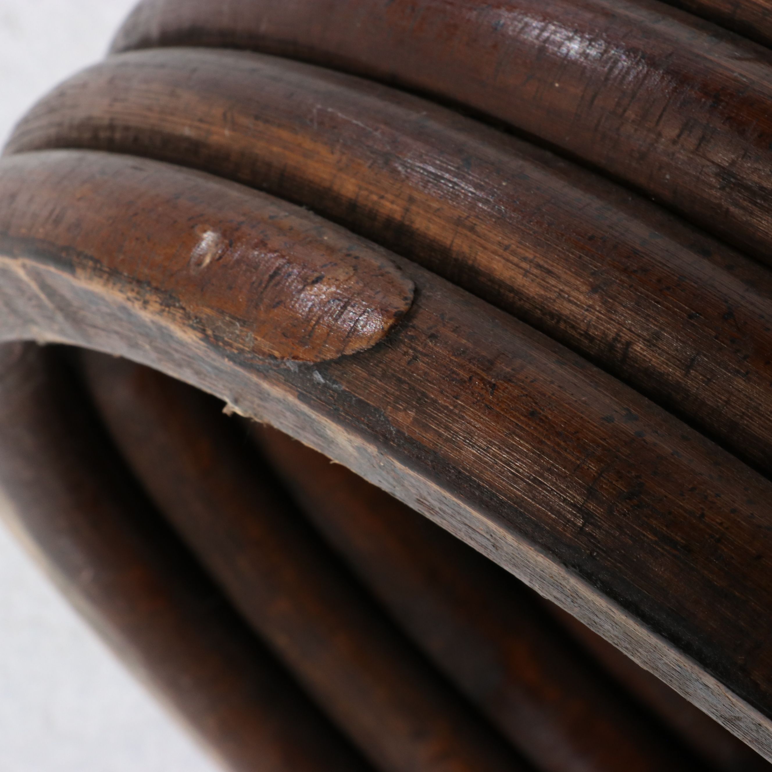 Four-Piece Bamboo and Rattan Living Room Set, Late 20th Century