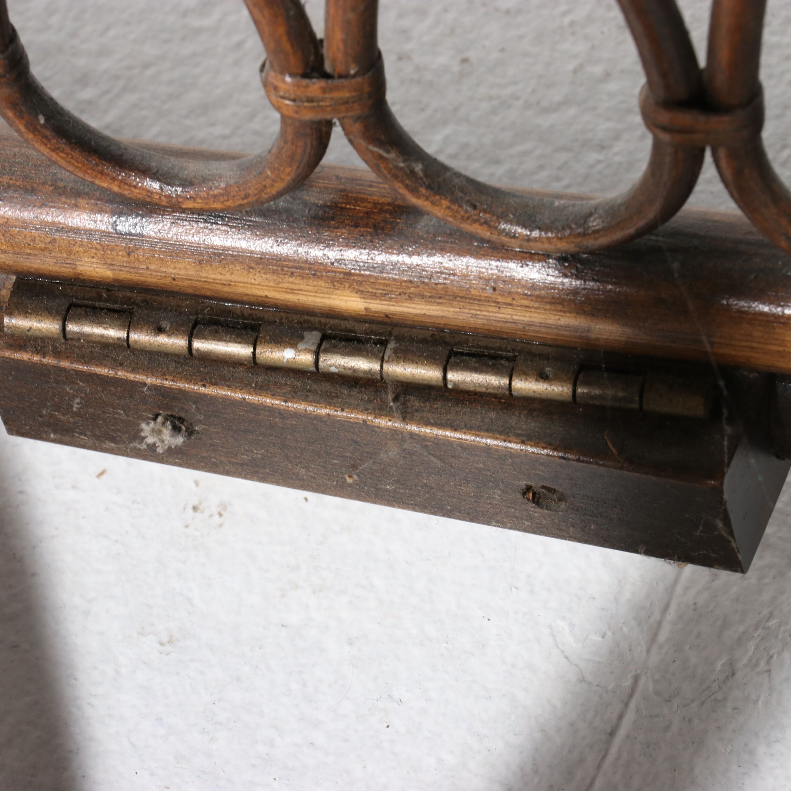 Four-Piece Bamboo and Rattan Living Room Set, Late 20th Century