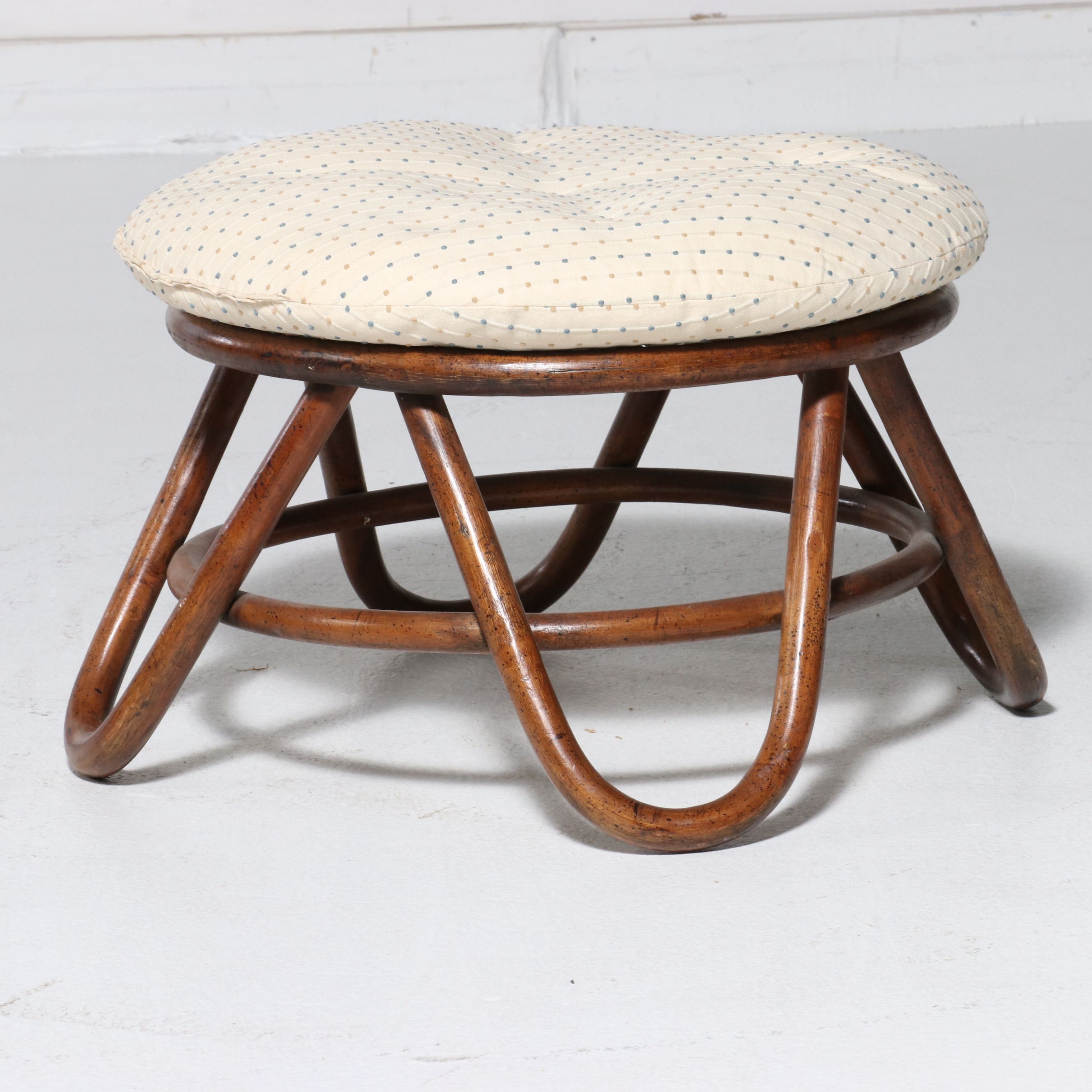 Four-Piece Bamboo and Rattan Living Room Set, Late 20th Century