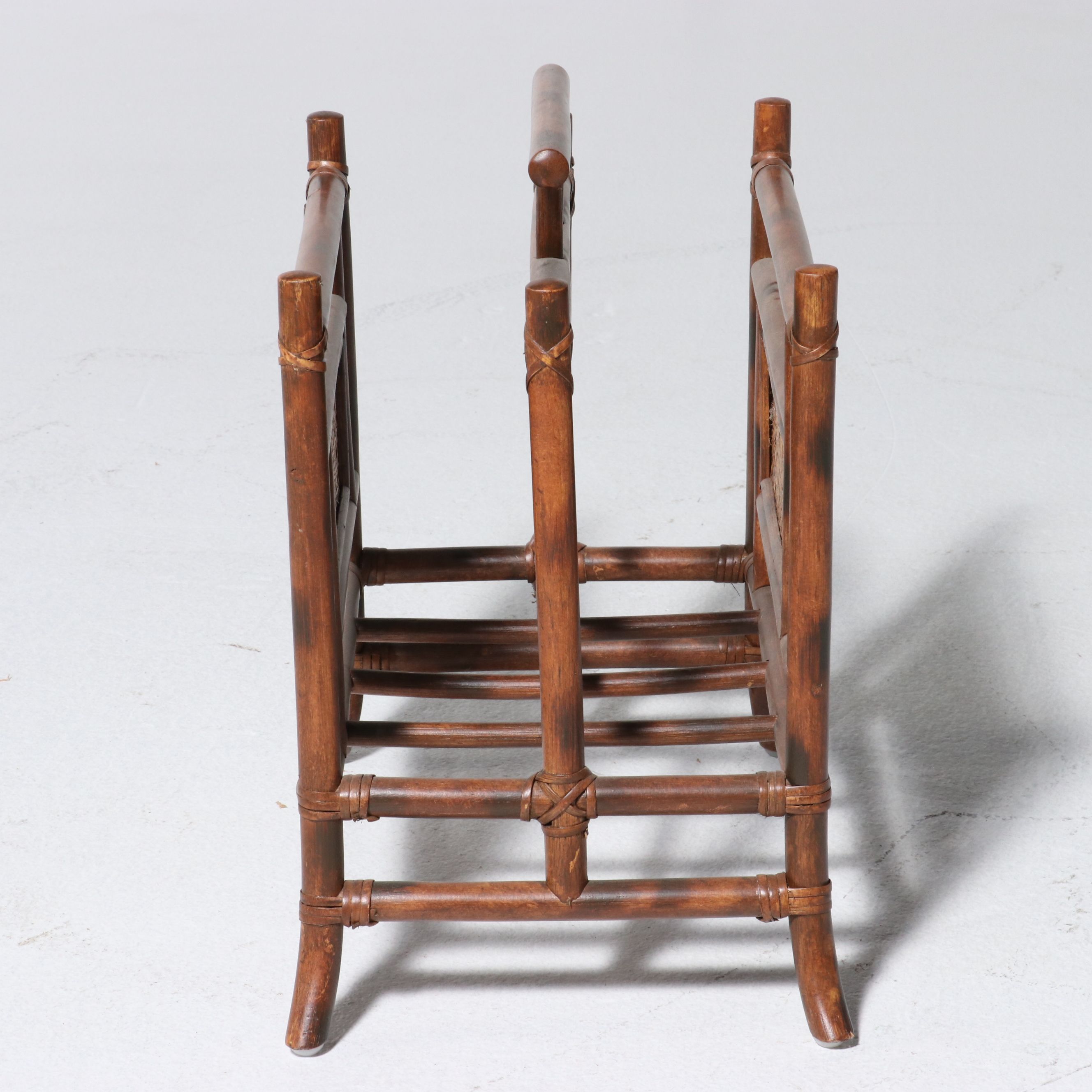 Four-Piece Bamboo and Rattan Living Room Set, Late 20th Century