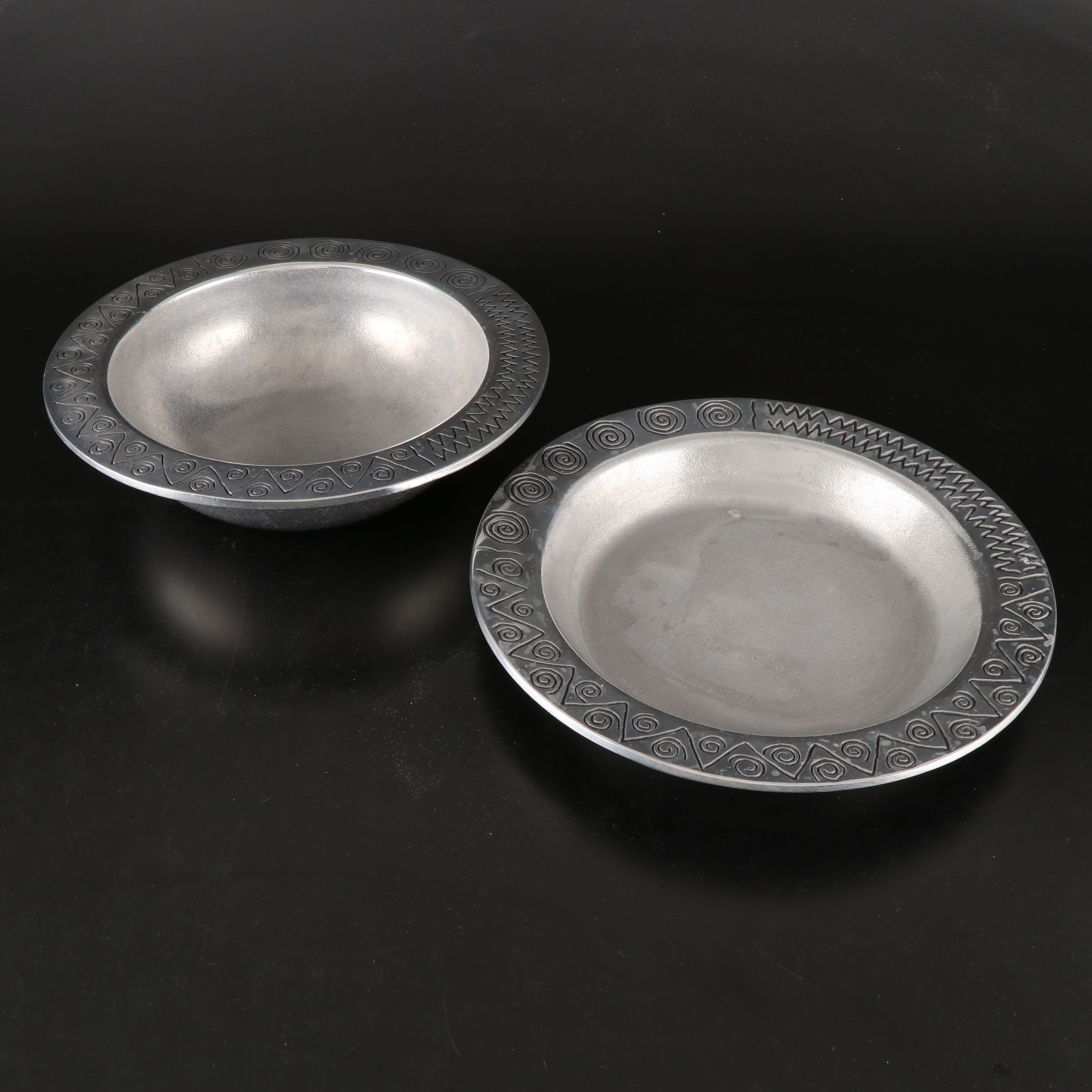 Wilton Armetale "Reggae" and Other Pewter Serveware and Bakeware