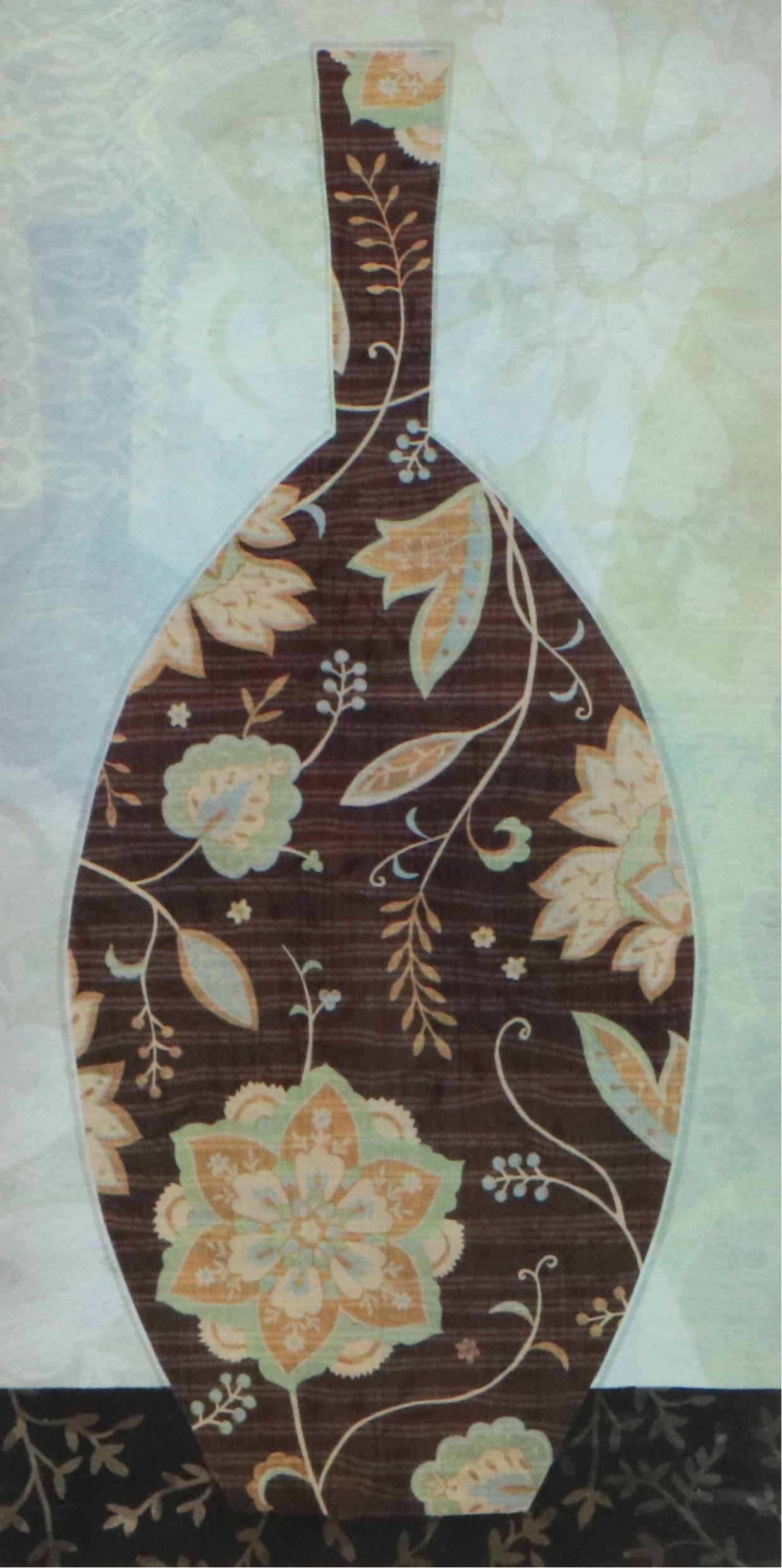 Yuko Lau Offset Lithograph of Brown Floral Vase, 21st Century