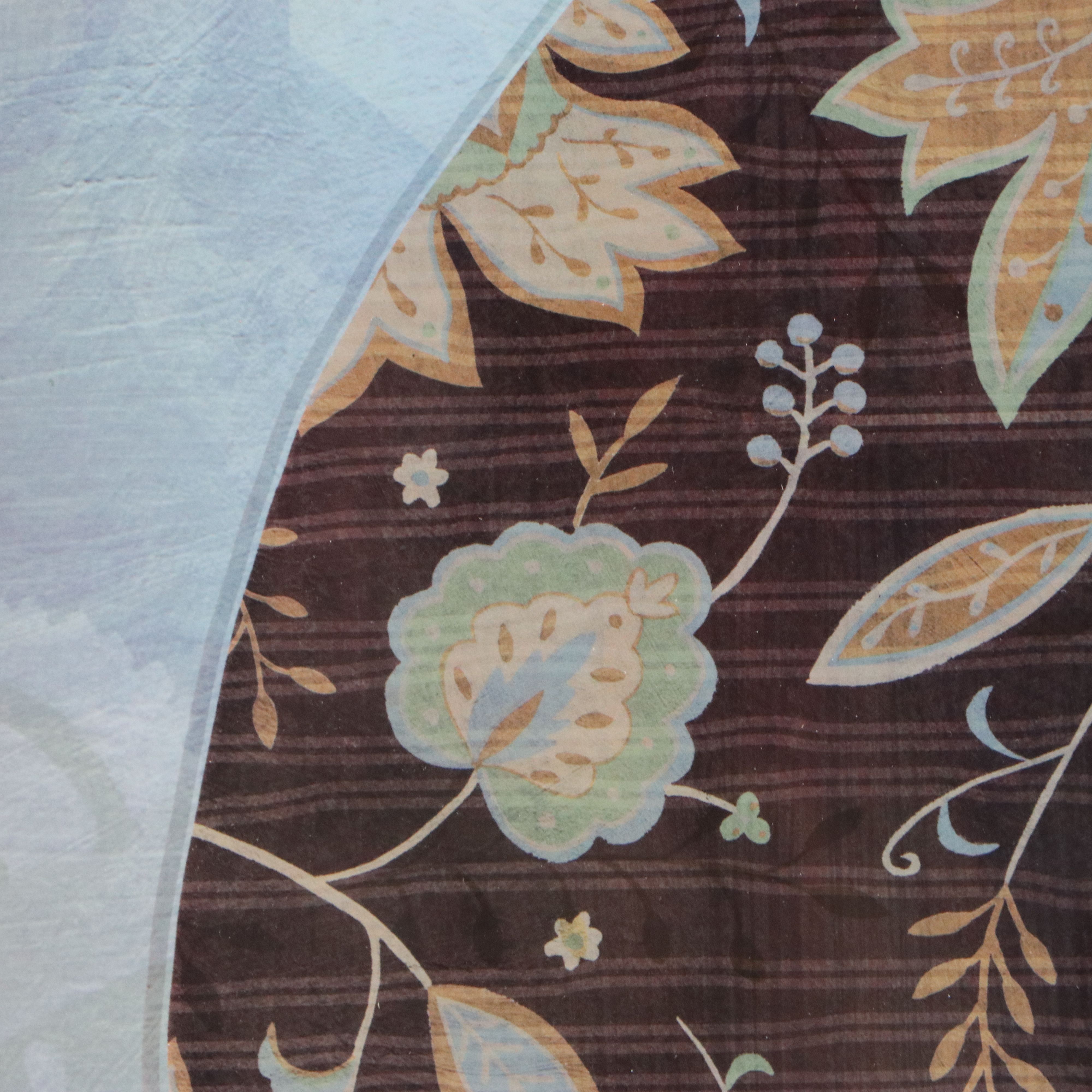 Yuko Lau Offset Lithograph of Brown Floral Vase, 21st Century