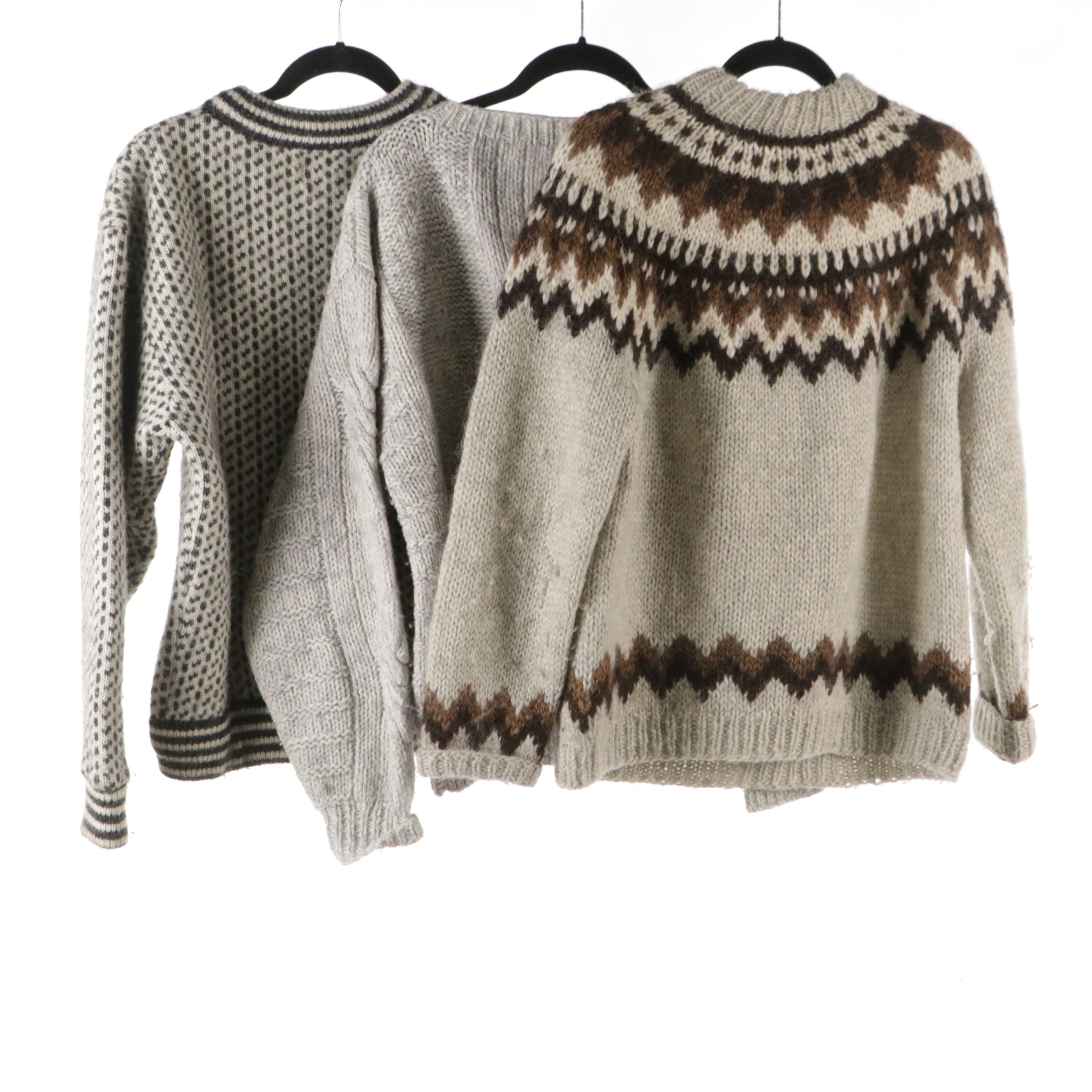 Men's Icelandic Wool Sweater, L.L. Bean and Bill Ditfort Designs Knit Sweaters