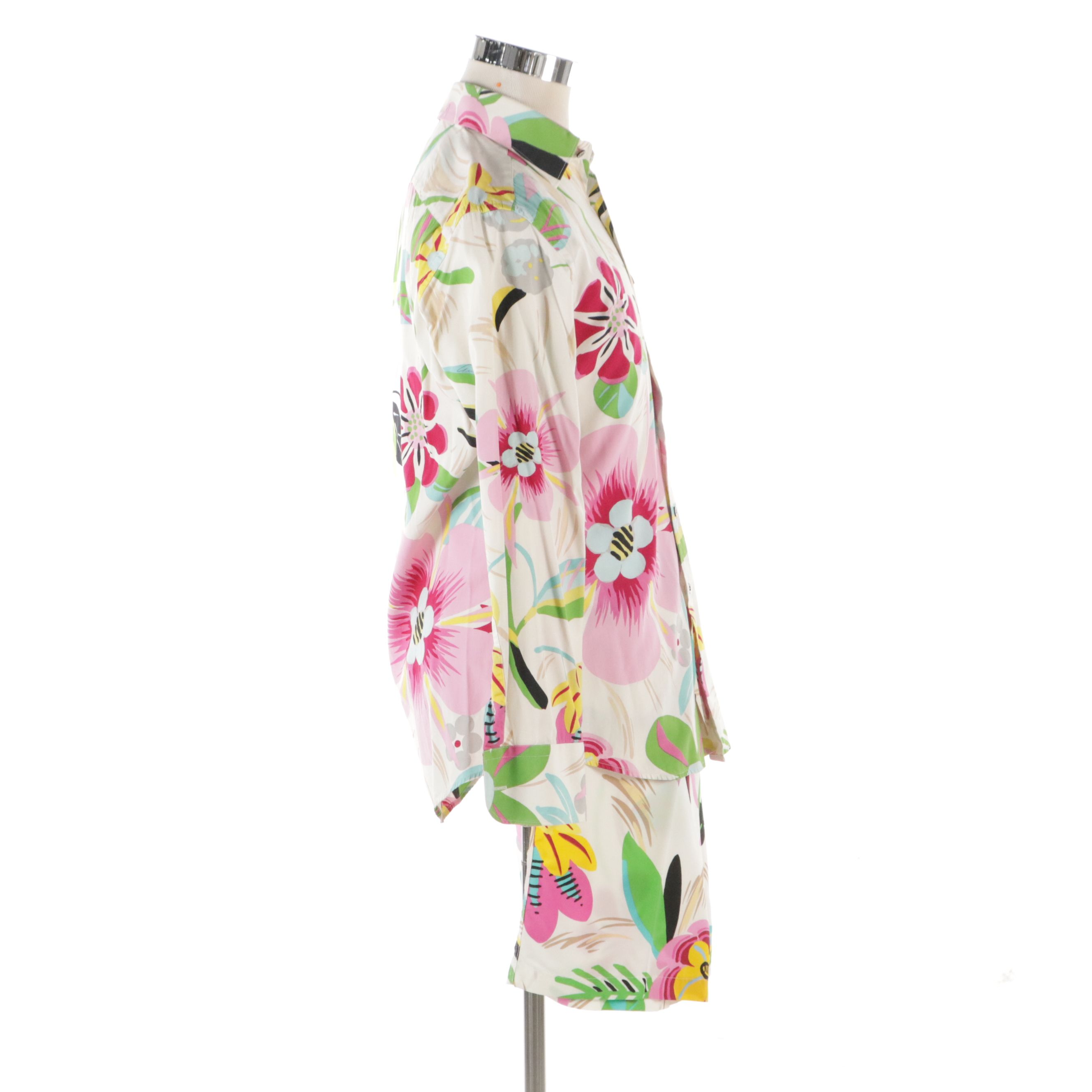 Men's Gucci by Tom Ford Floral Printed Cotton Button-Up Shirt and Swim Trunks