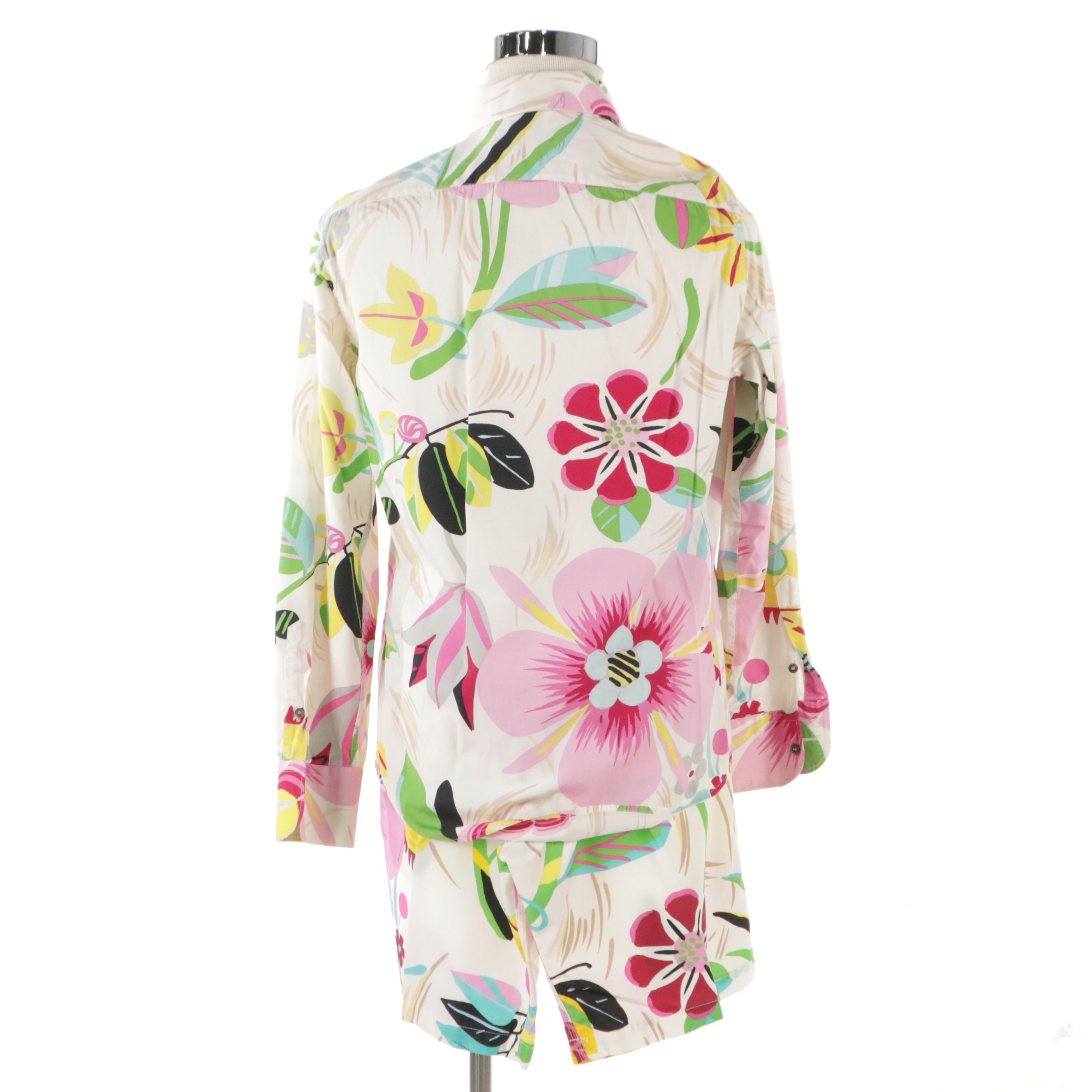 Men's Gucci by Tom Ford Floral Printed Cotton Button-Up Shirt and Swim Trunks