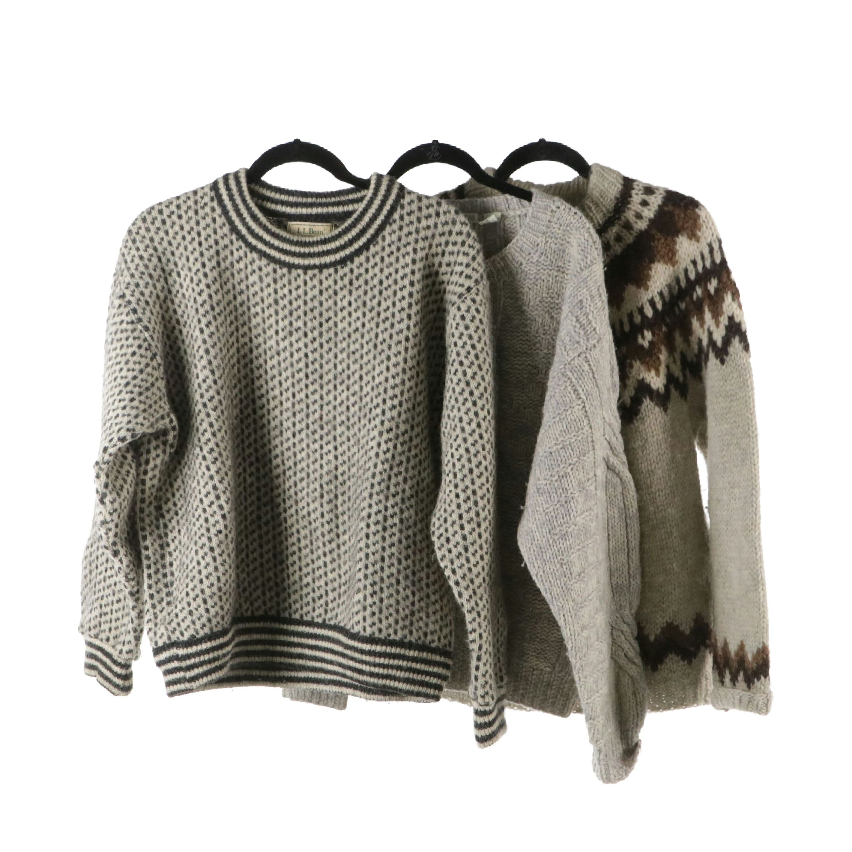 Men's Icelandic Wool Sweater, L.L. Bean and Bill Ditfort Designs Knit Sweaters