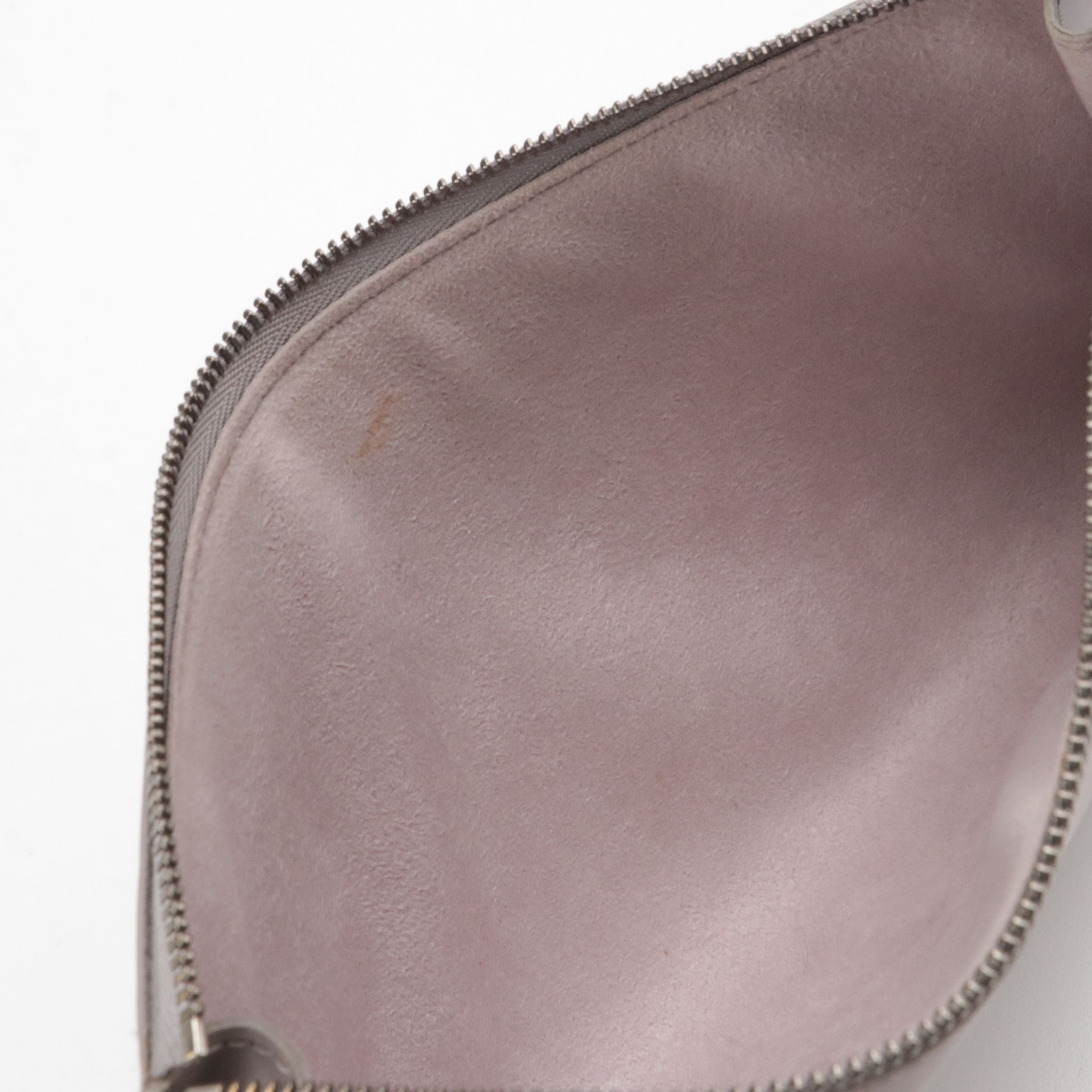 Louis Vuitton Lilac Epi and Smooth Leather Zip Pochette Accessories Bag