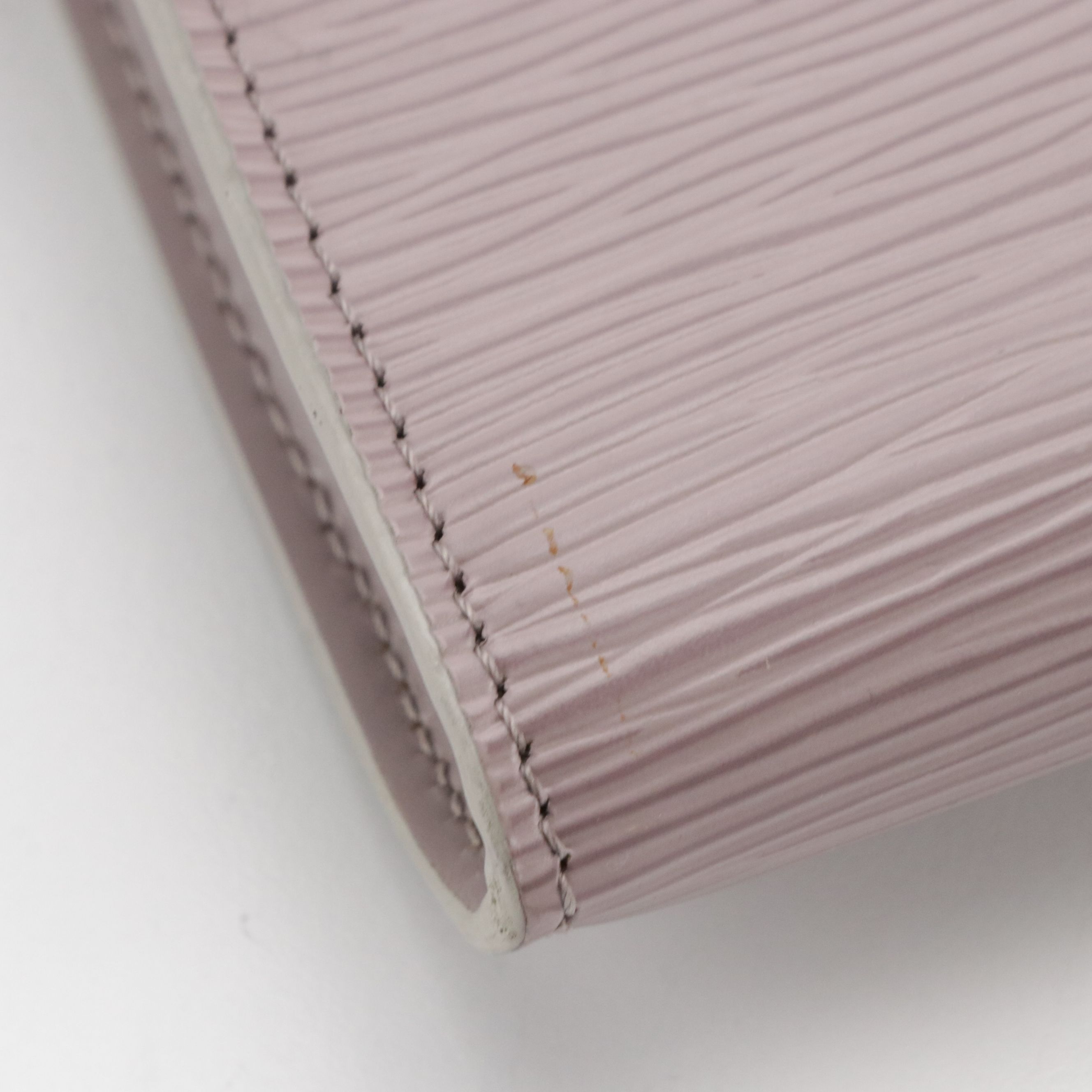 Louis Vuitton Lilac Epi and Smooth Leather Zip Pochette Accessories Bag