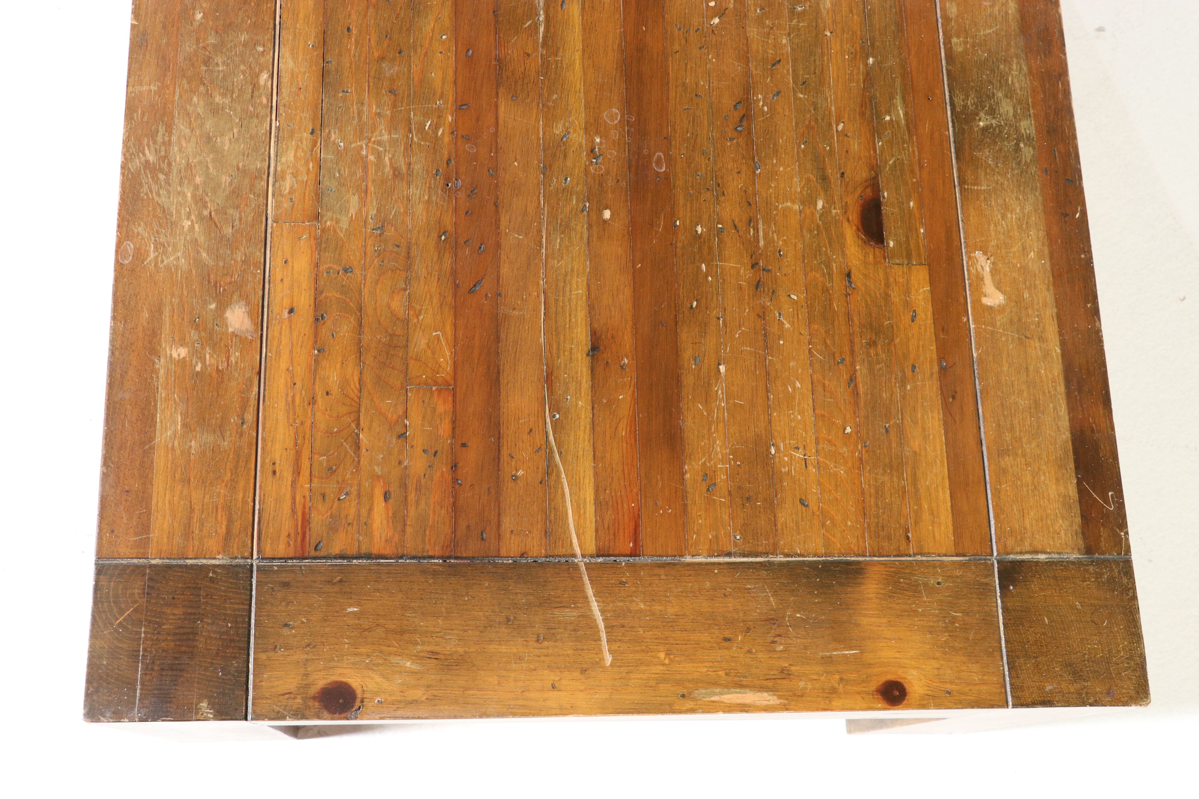 Brutalist Style Pine Coffee and End Table Set, Late 20th Century