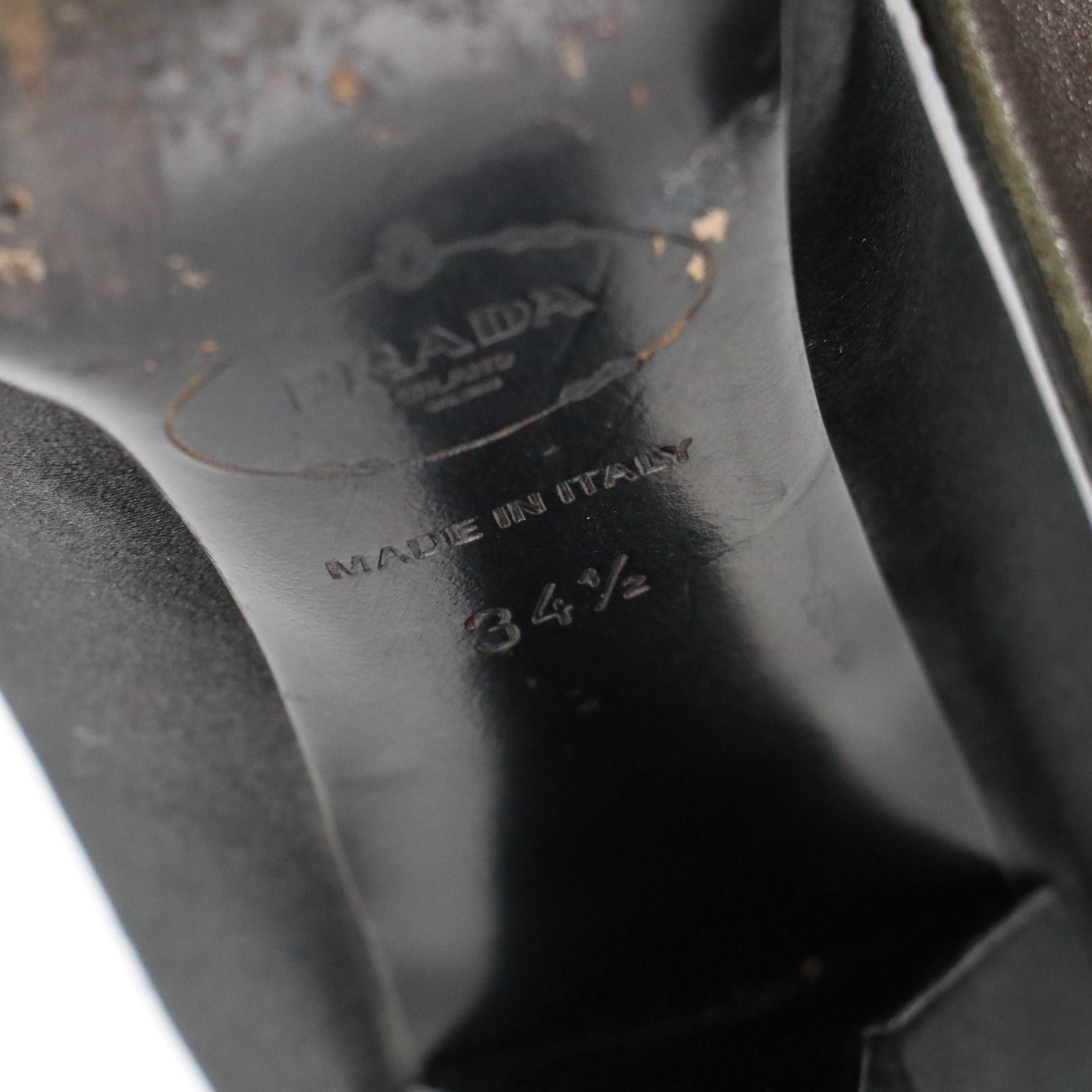 Prada Pointed-Toe Pumps in Black Silk Satin