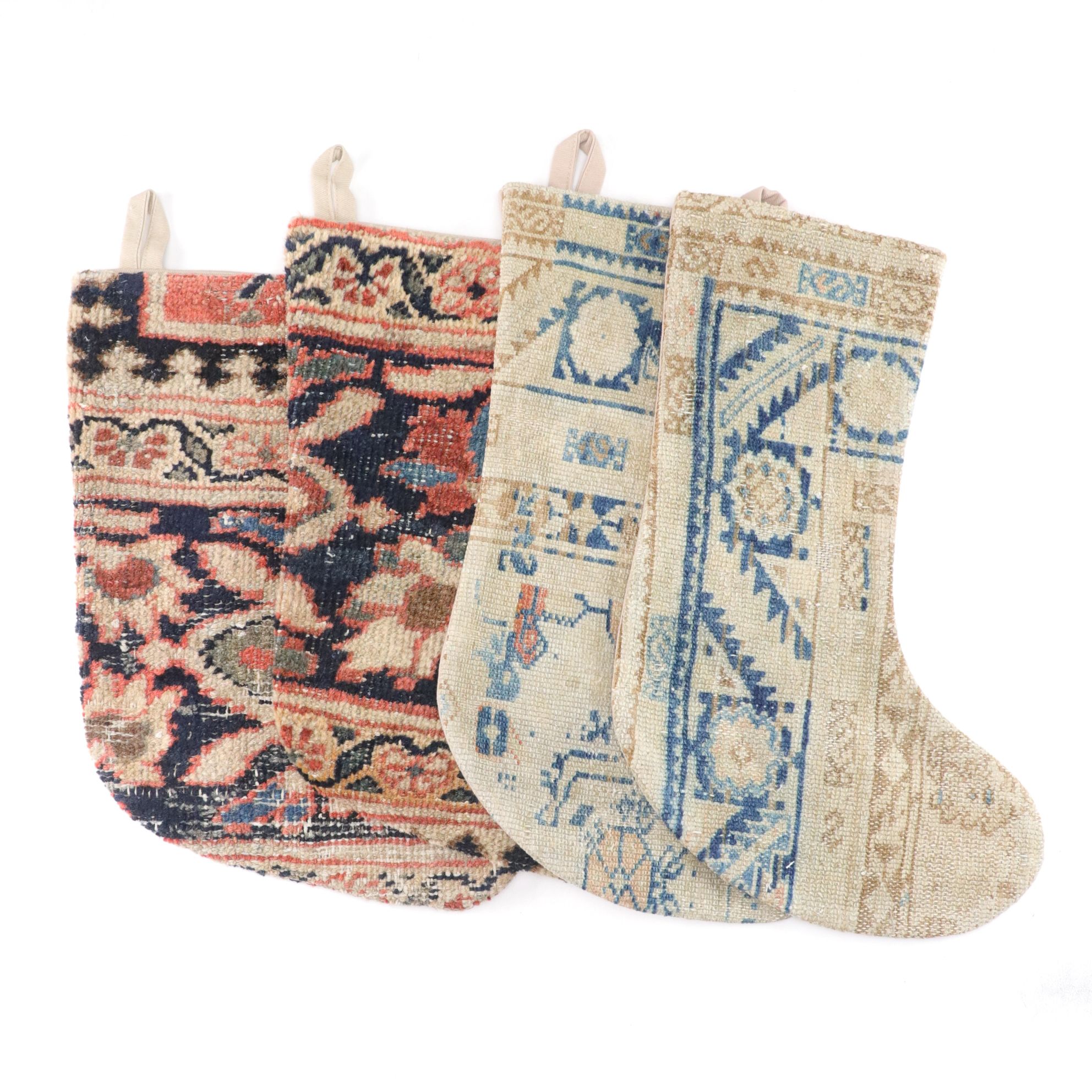 Handcrafted Turkish Rug Christmas Stockings