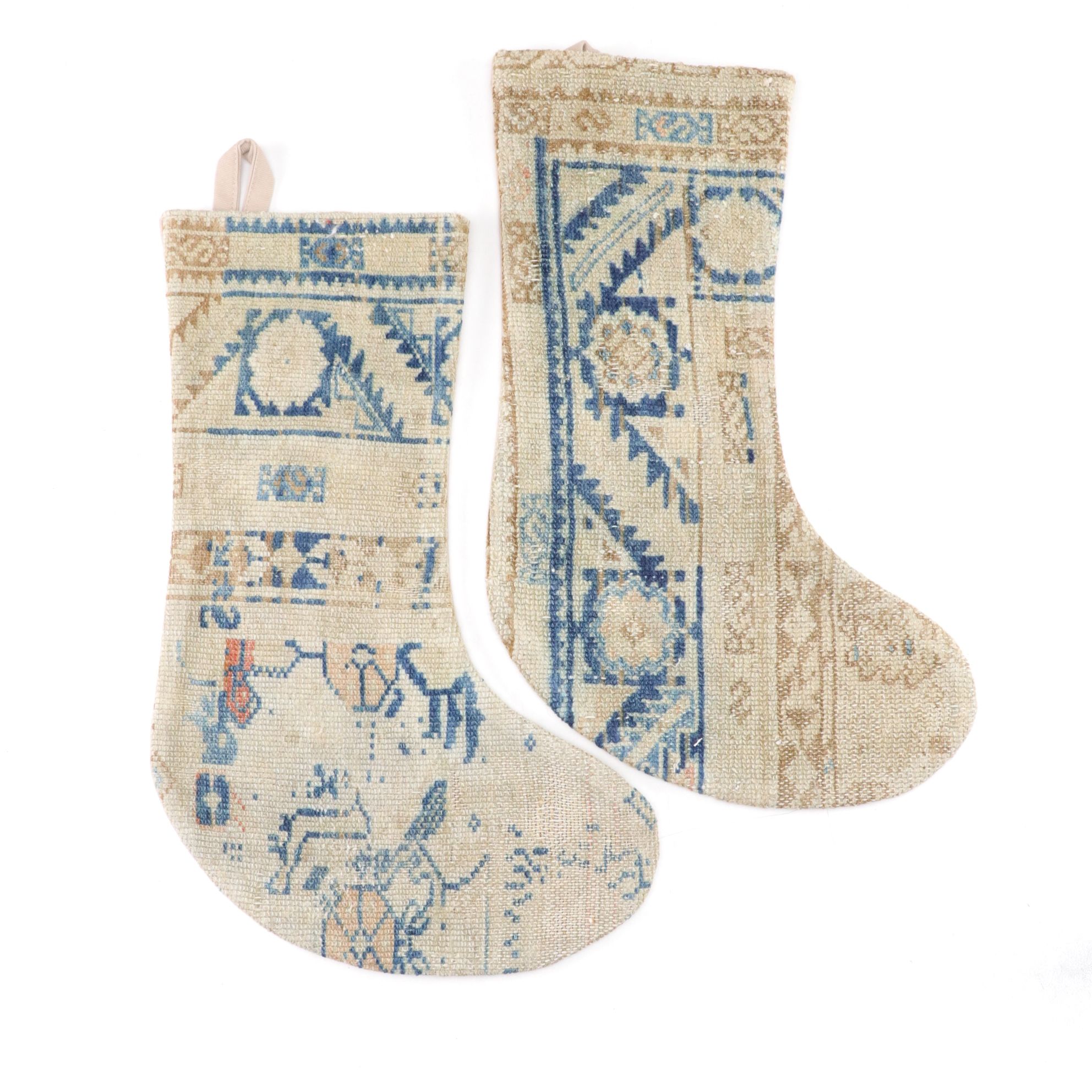 Handcrafted Turkish Rug Christmas Stockings