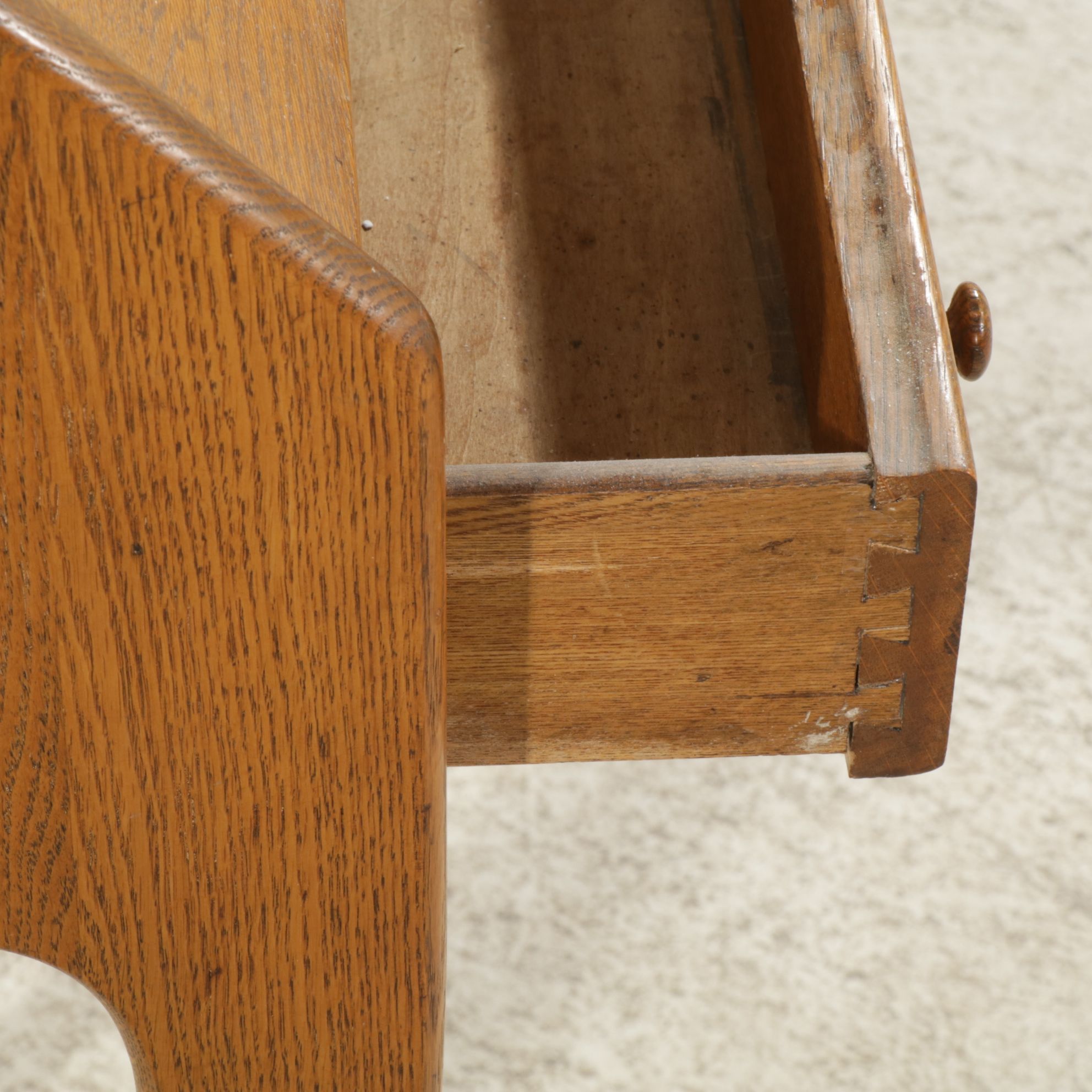 Oak Fall-Front Writing Desk, Early 20th Century