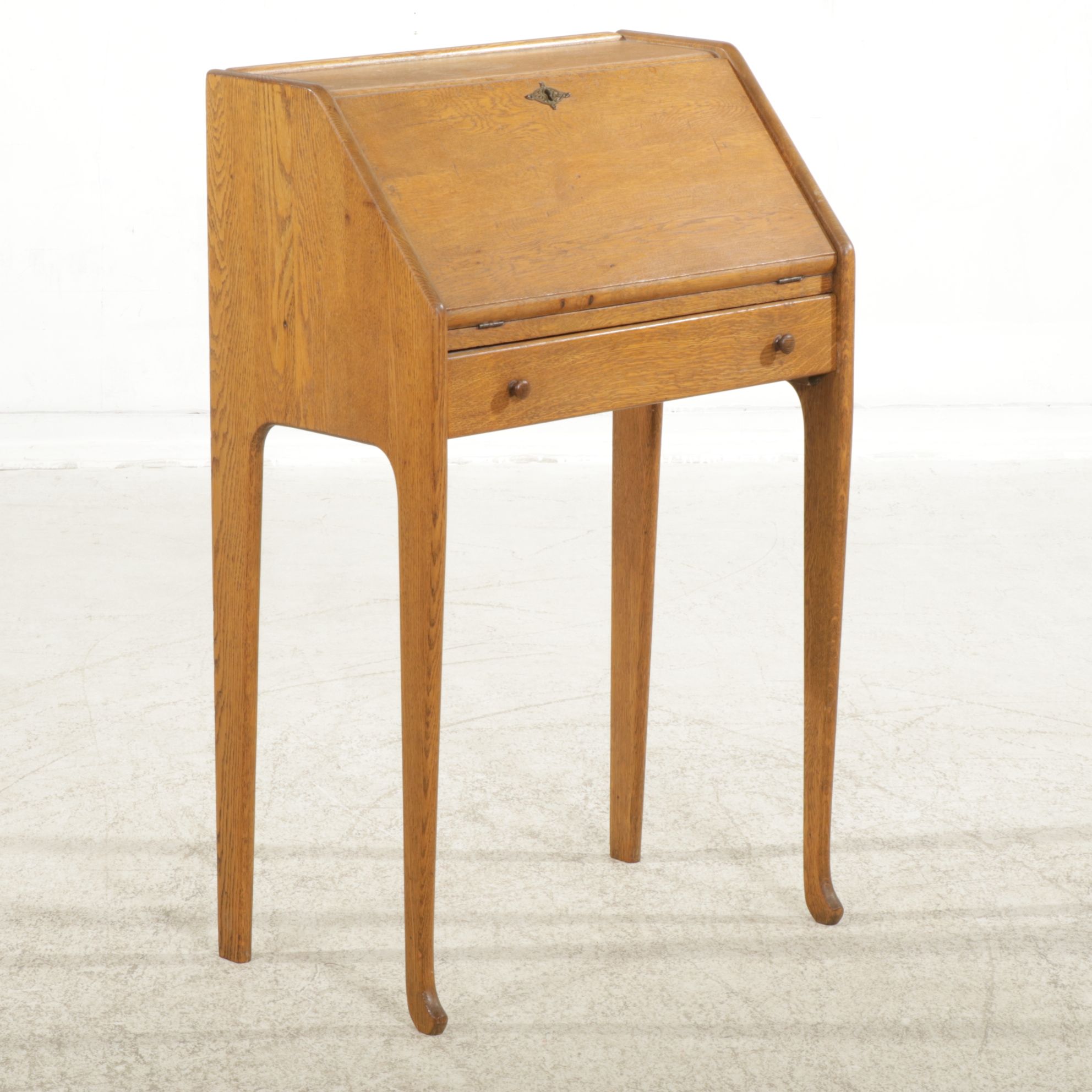 Oak Fall-Front Writing Desk, Early 20th Century