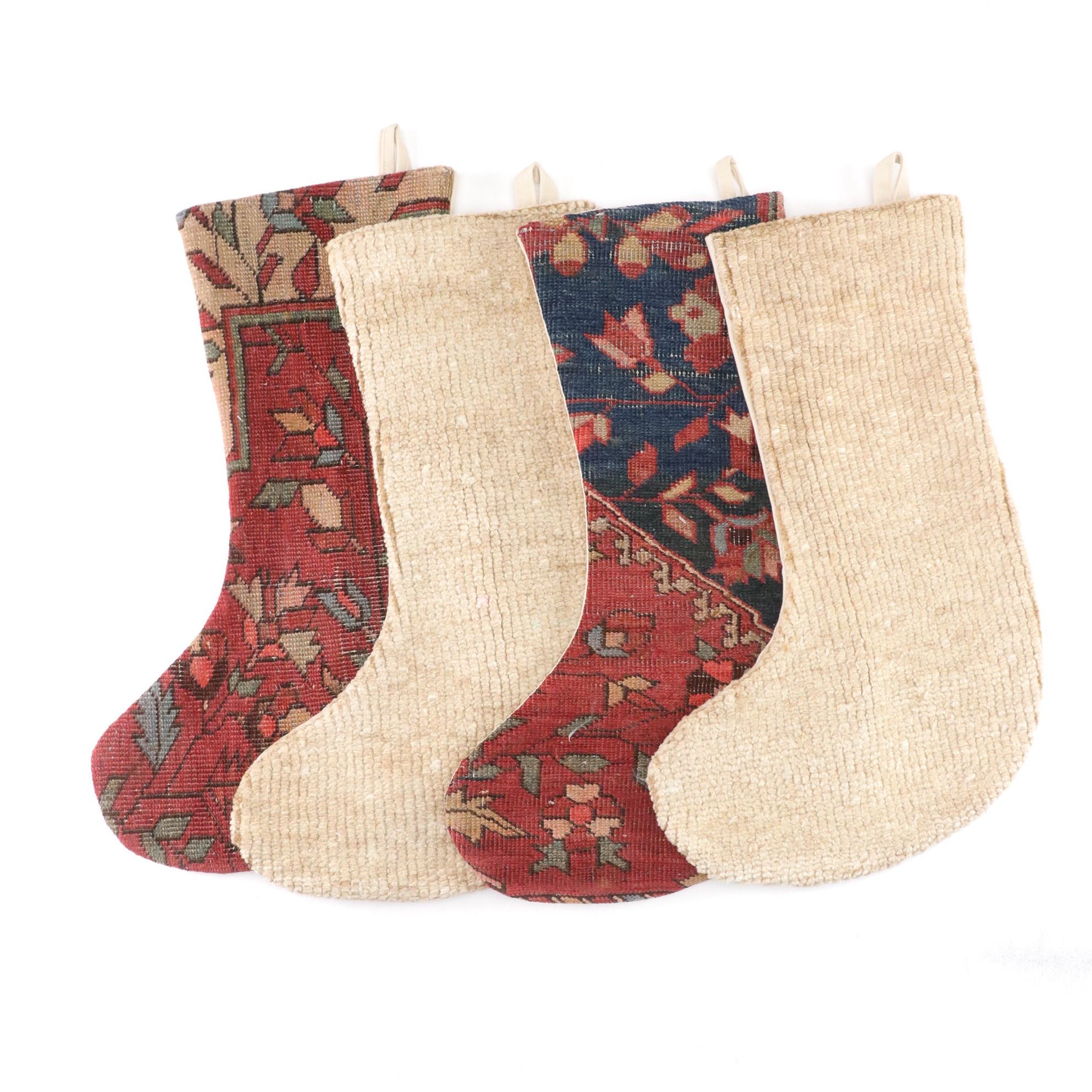 Handcrafted Turkish Rug Christmas Stockings