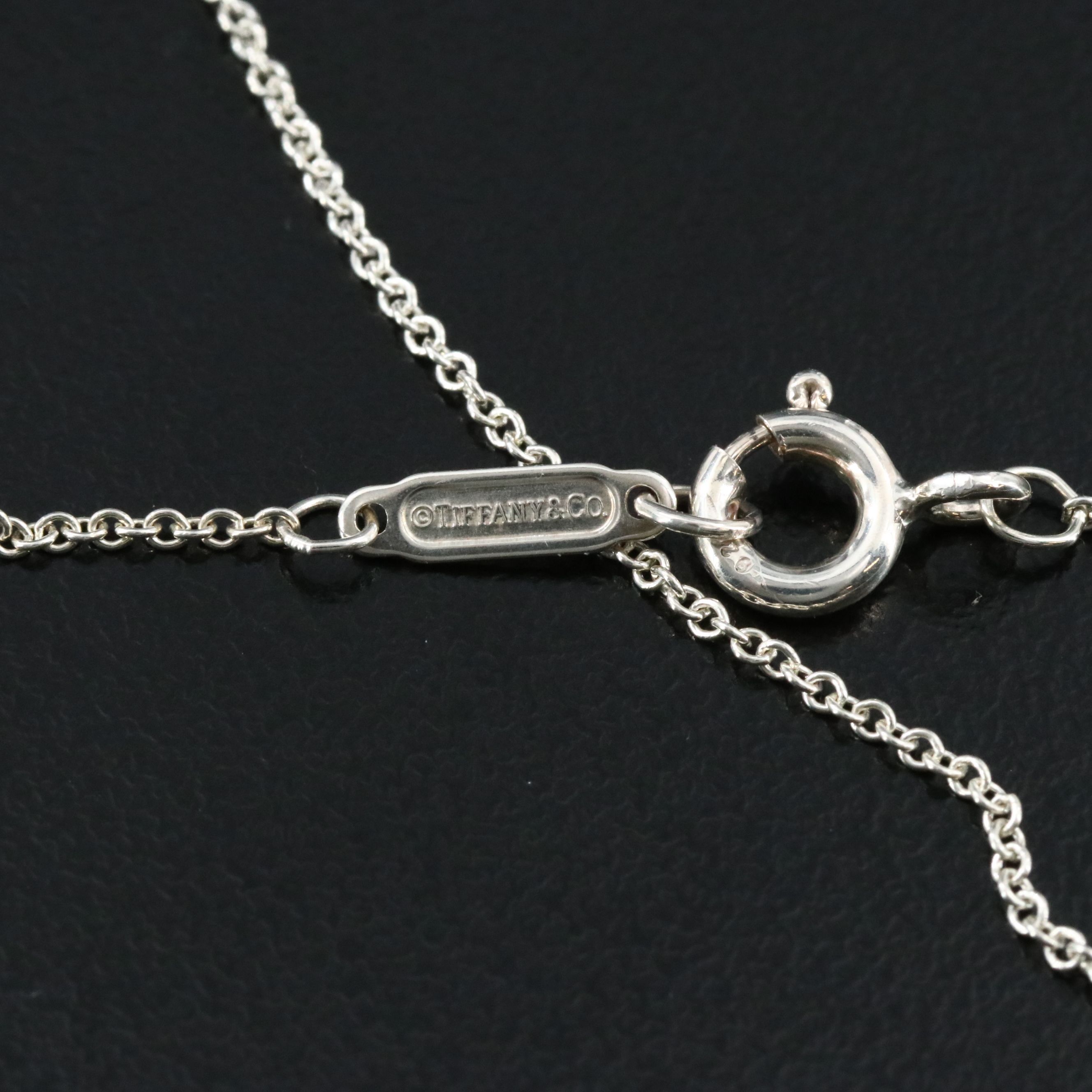 Tiffany & Co. Sterling Folded Heart Necklace