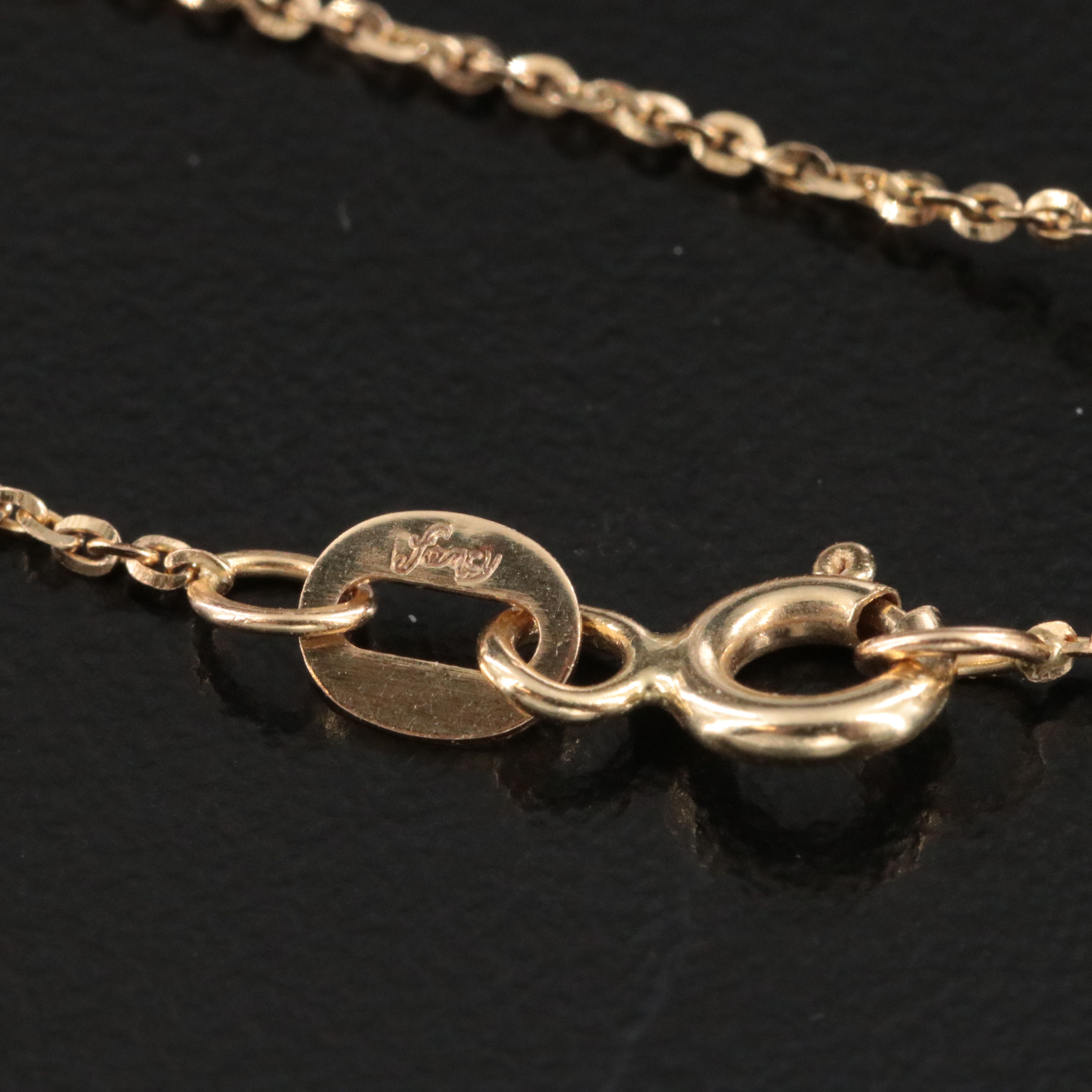 14K Pearl Lariat Necklace